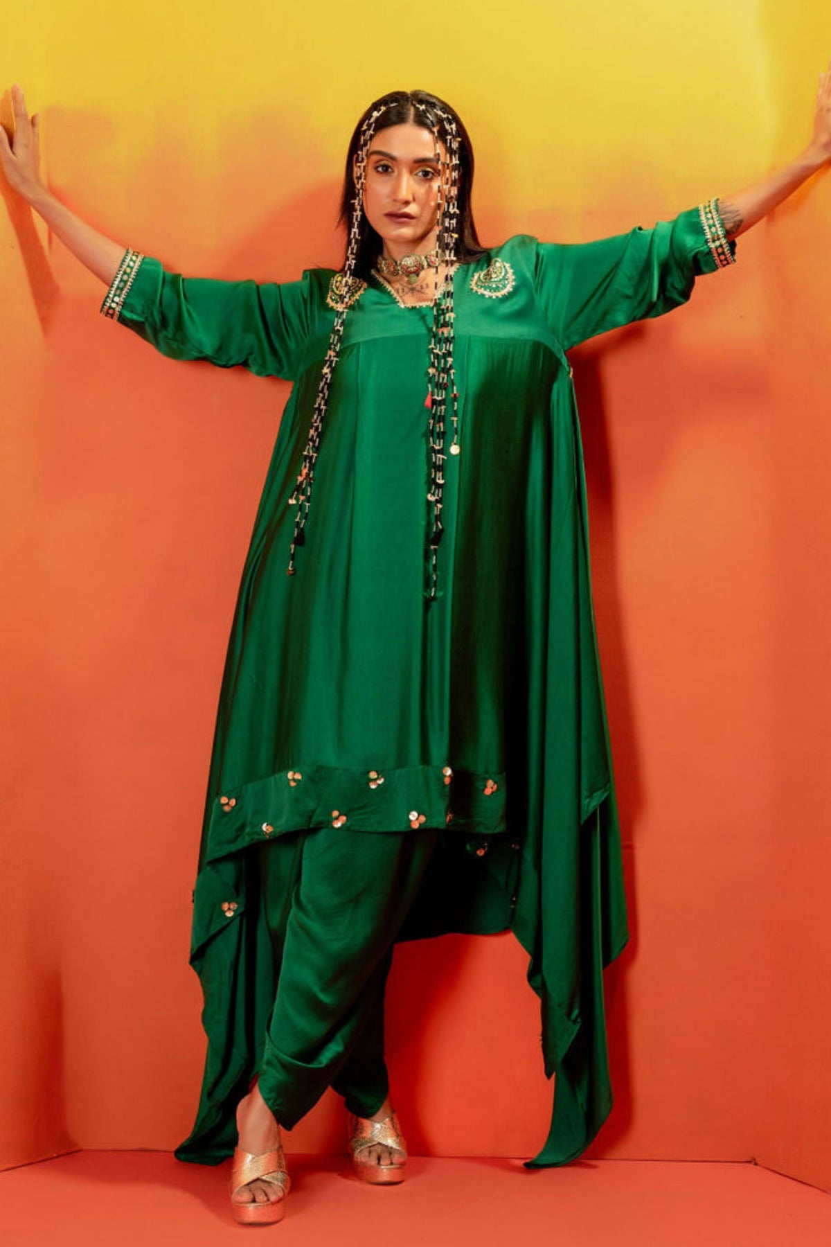Vani Green Tunic