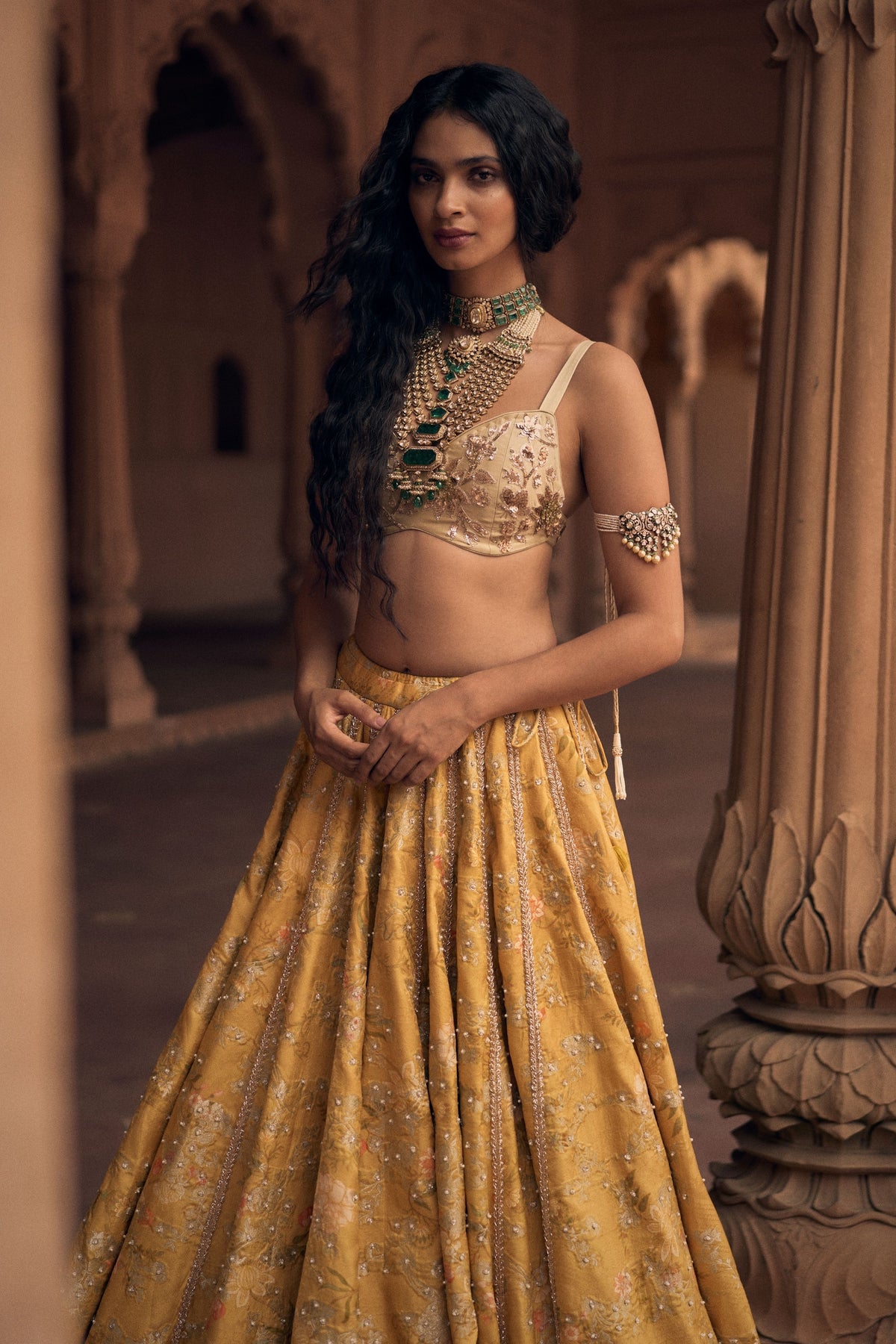 Soft Tuscany Yellow Lehenga Set