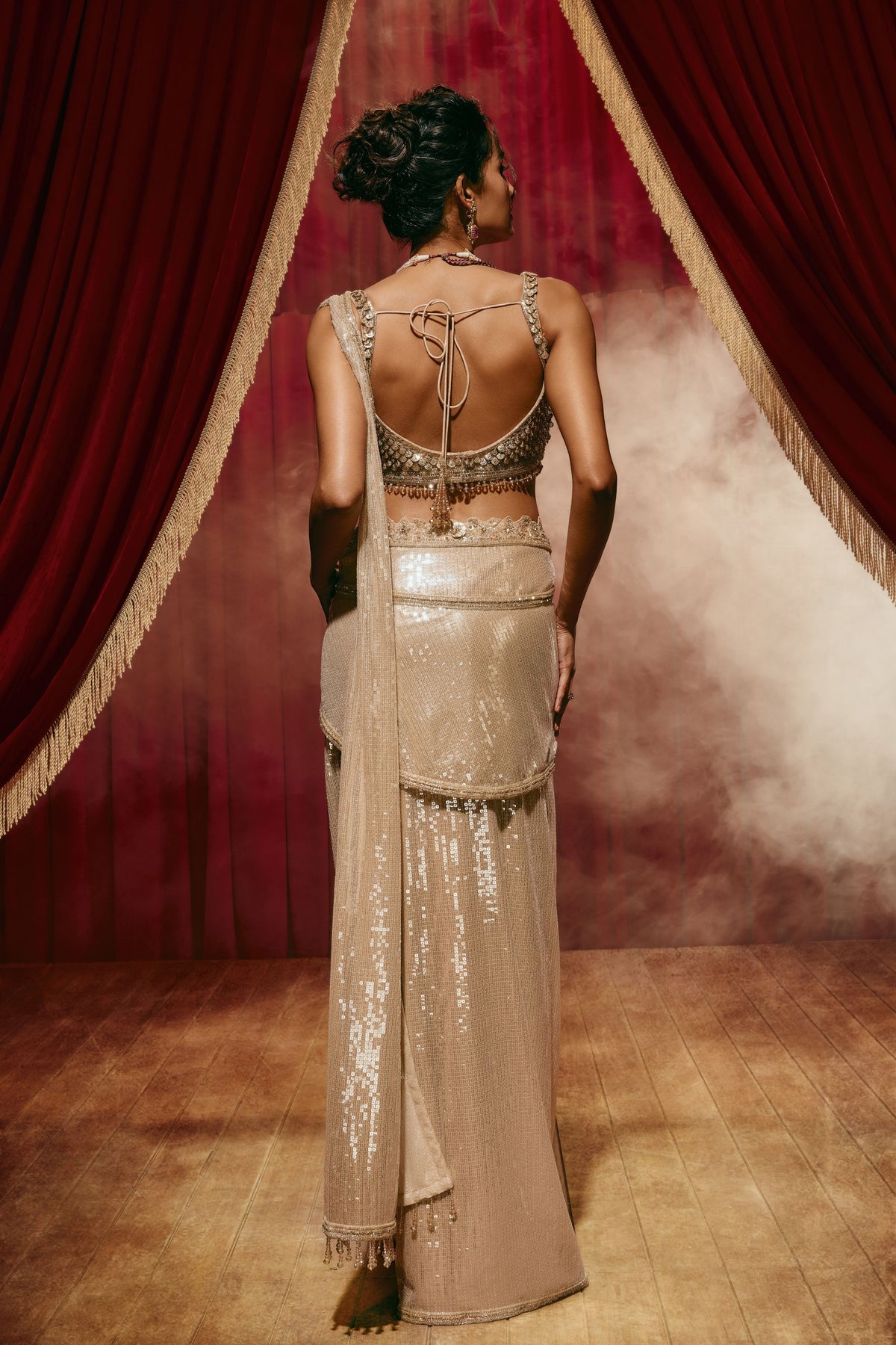Laura Draped Saree Jacket Set