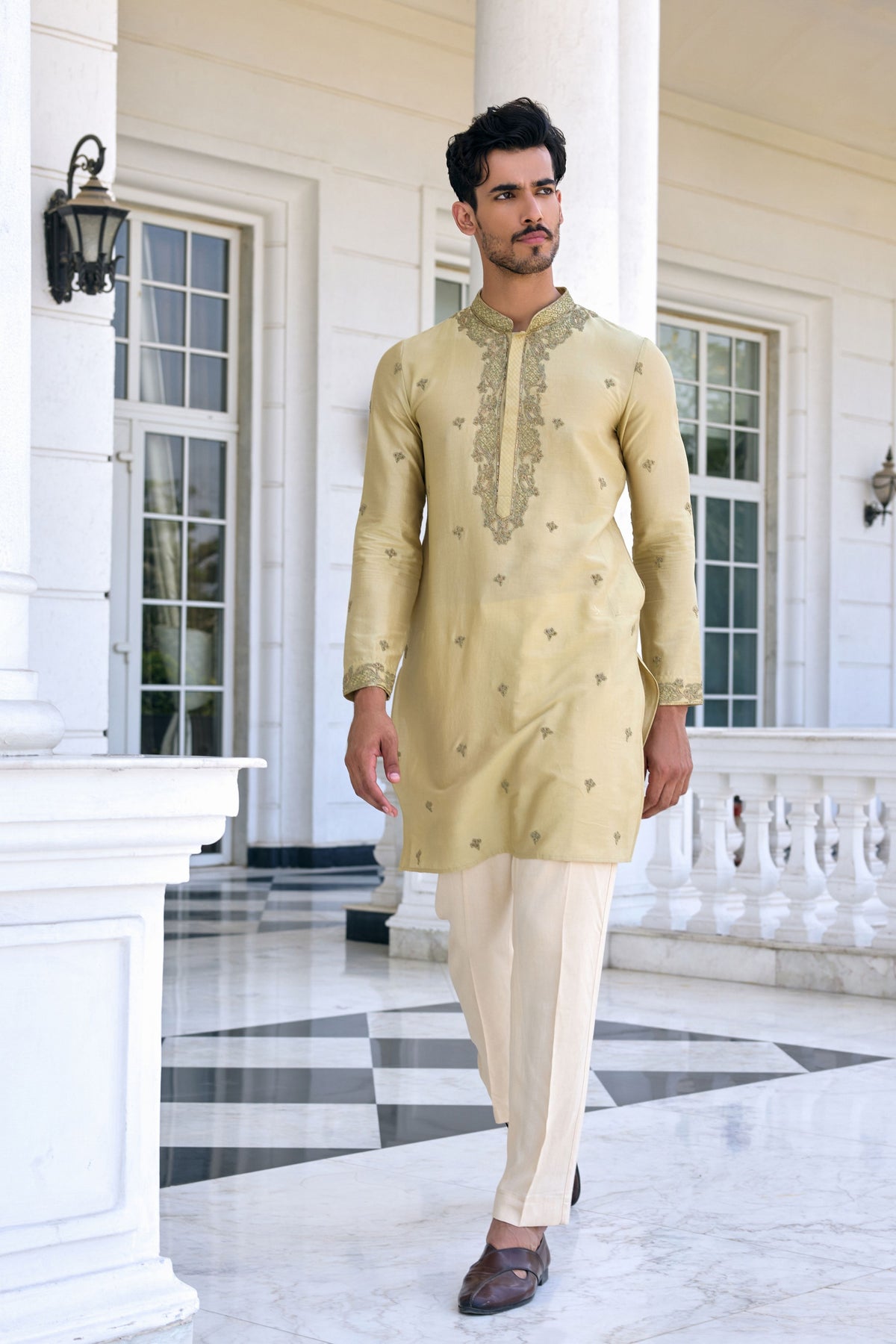 Farman Embroidered Kurta Set
