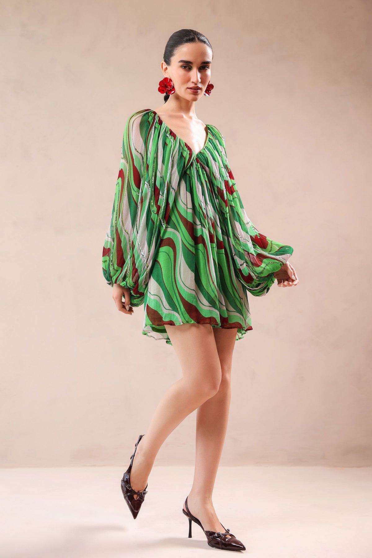 California Green Mini Dress