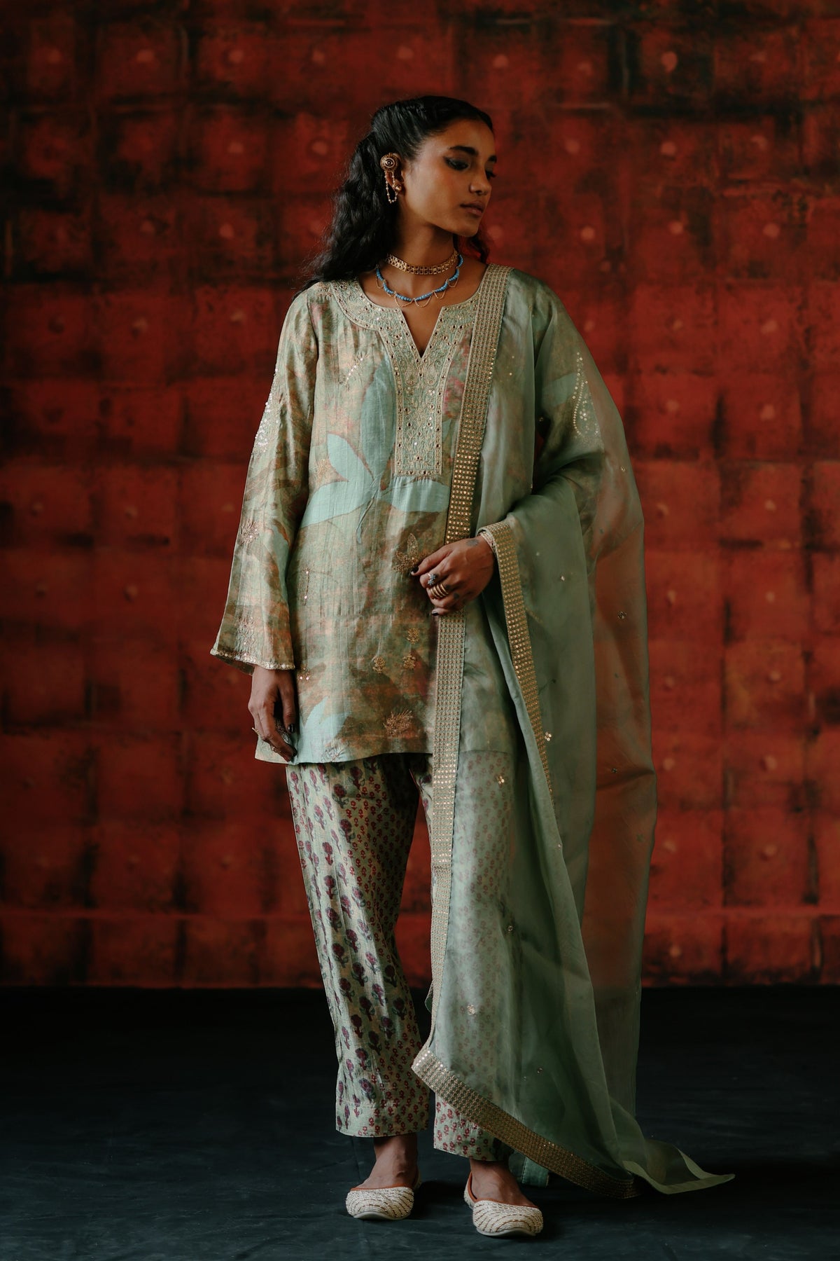 Mint Kurta Set