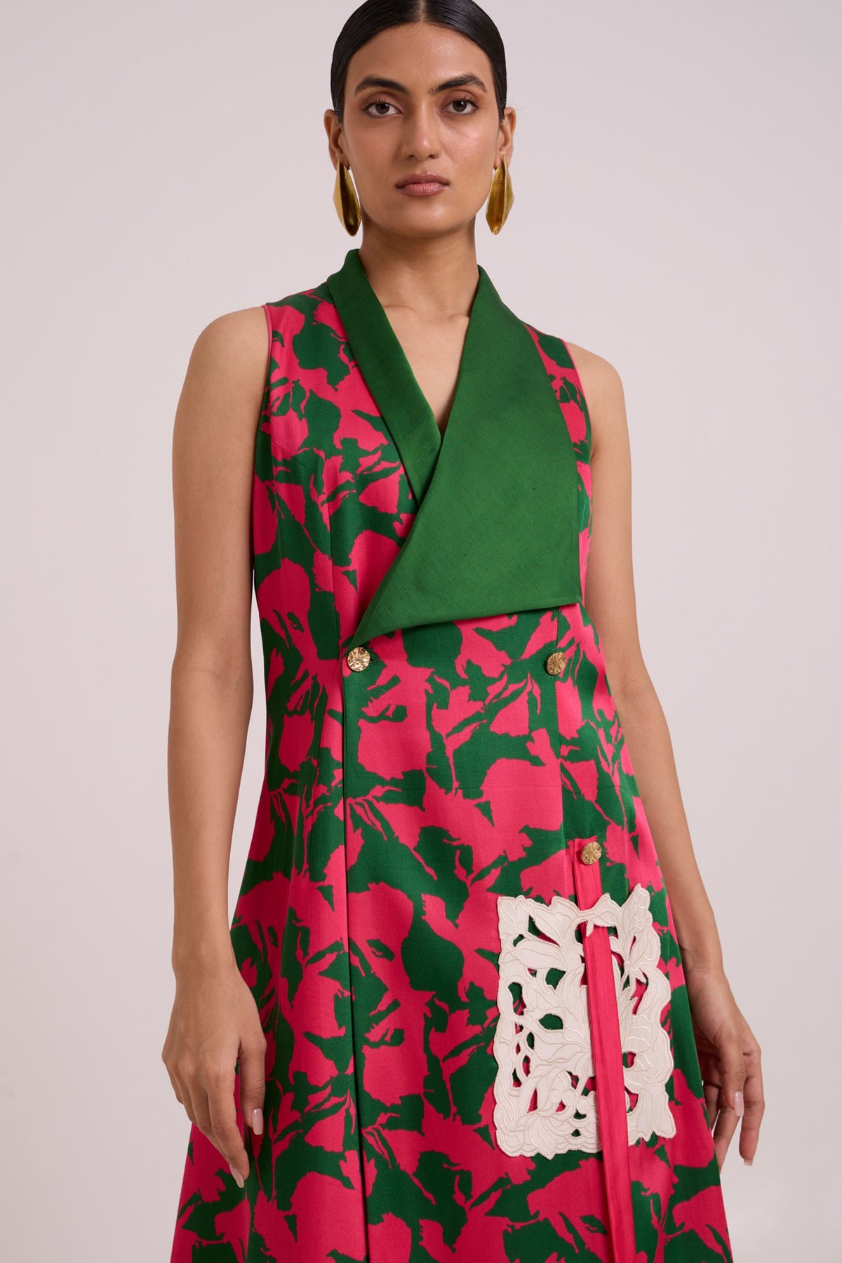 Taylor Overlap Long Blazer Dress