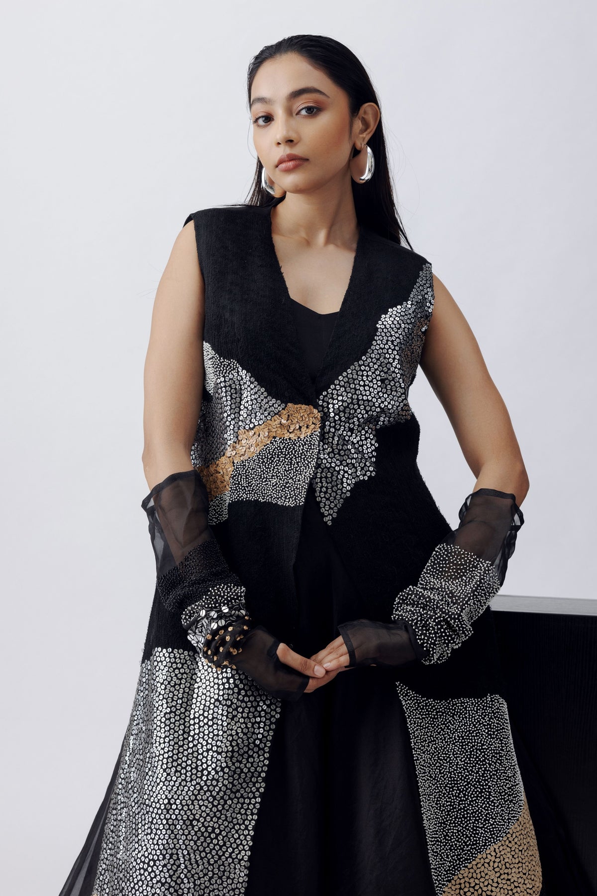 Dot Gown Set