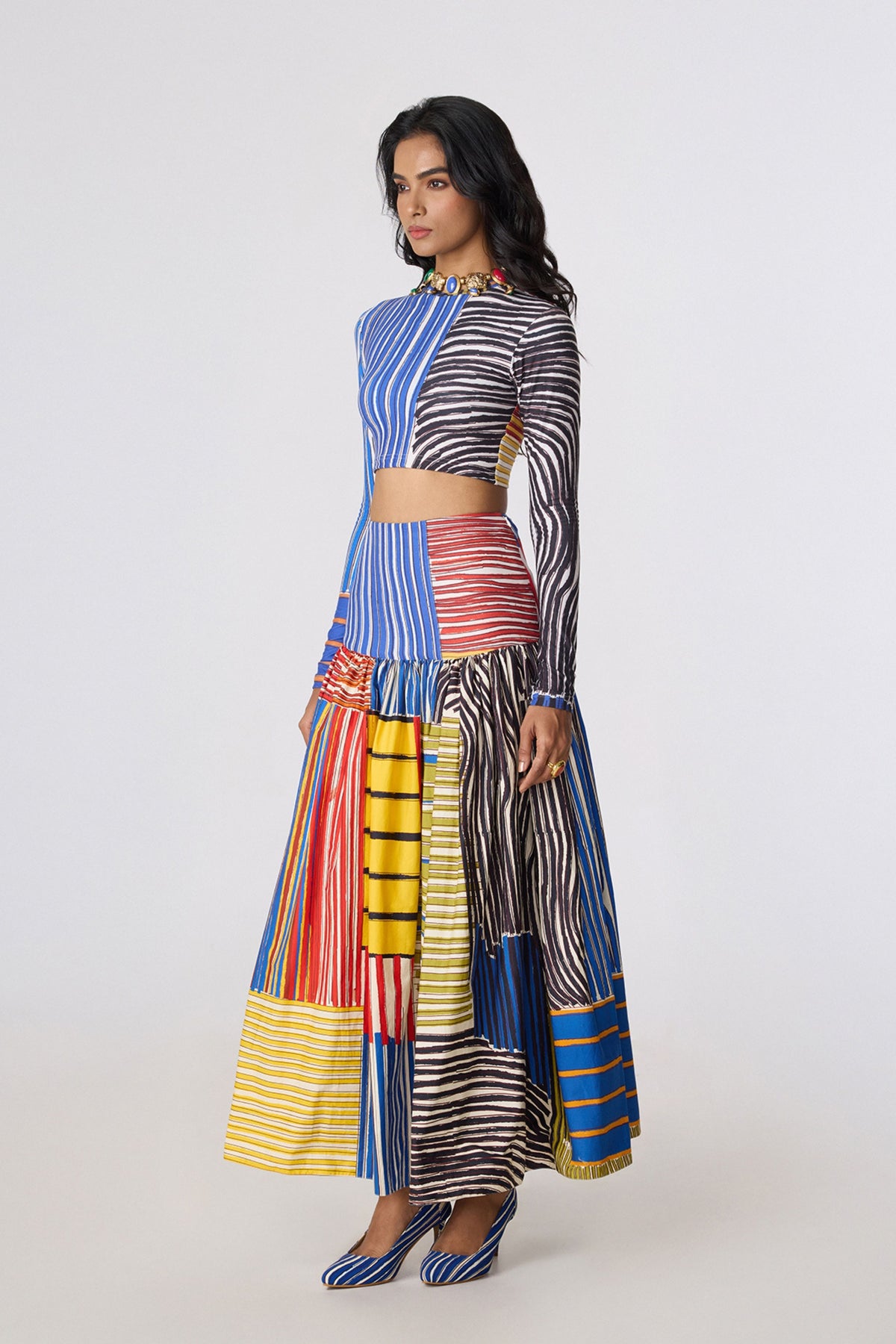 Zavi Blouse & Jasper Skirt Set