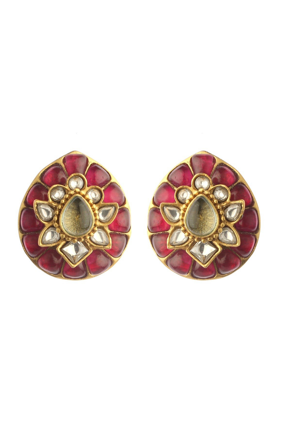 Carnival of Crimsons Bridal Studs