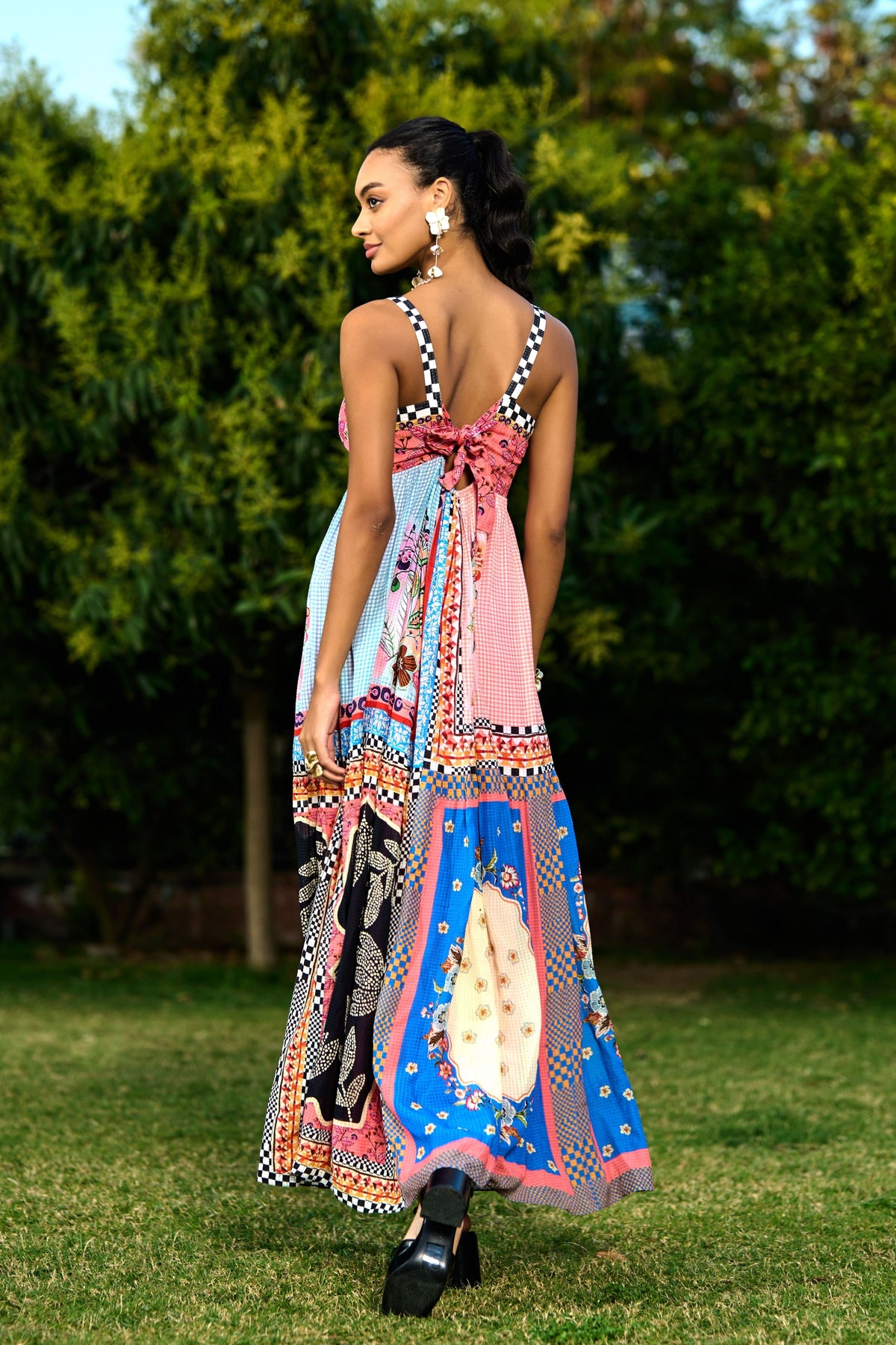 Aarna Beaded Spaghetti Dress