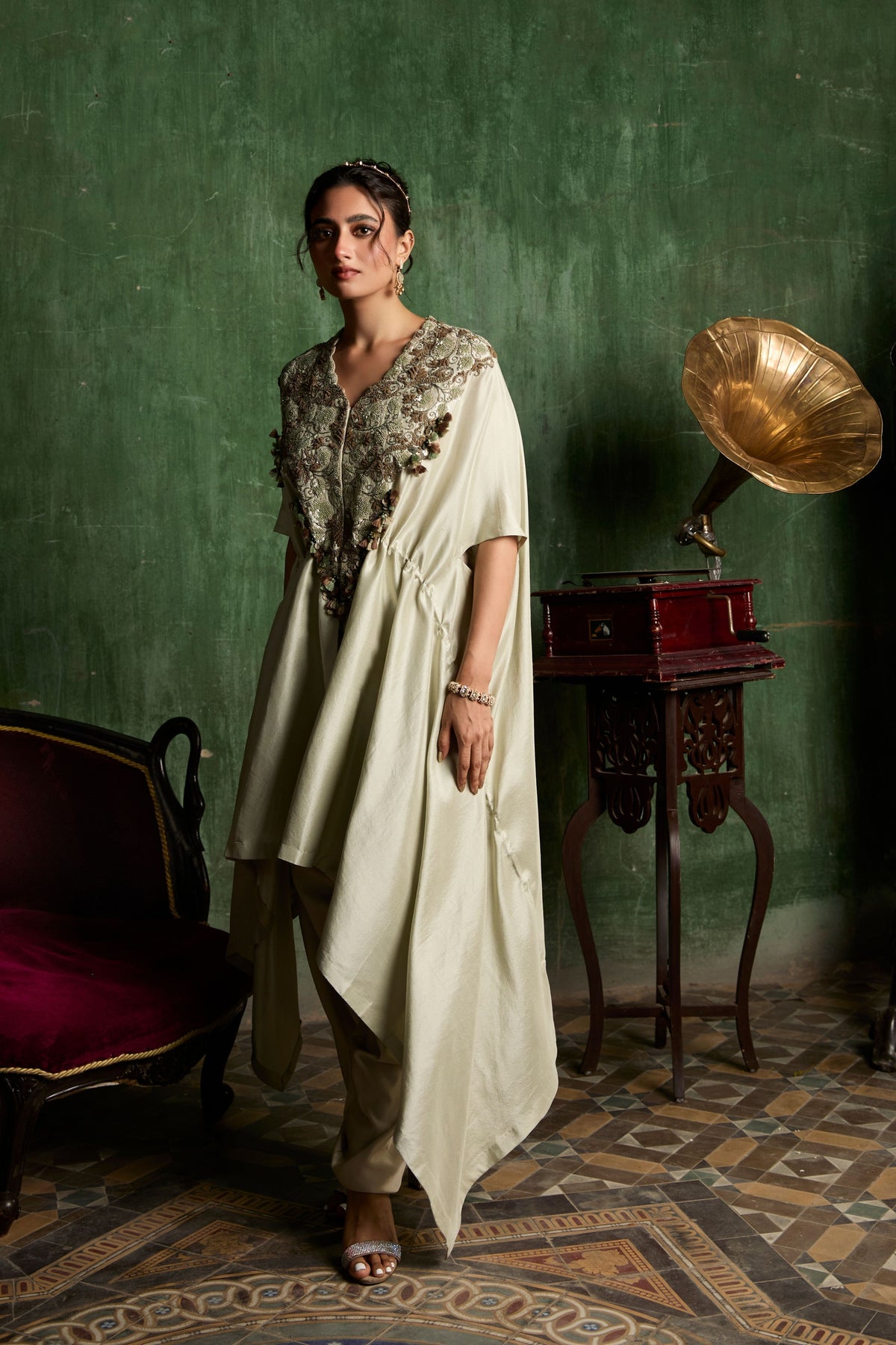 Beige Kaftaan Set