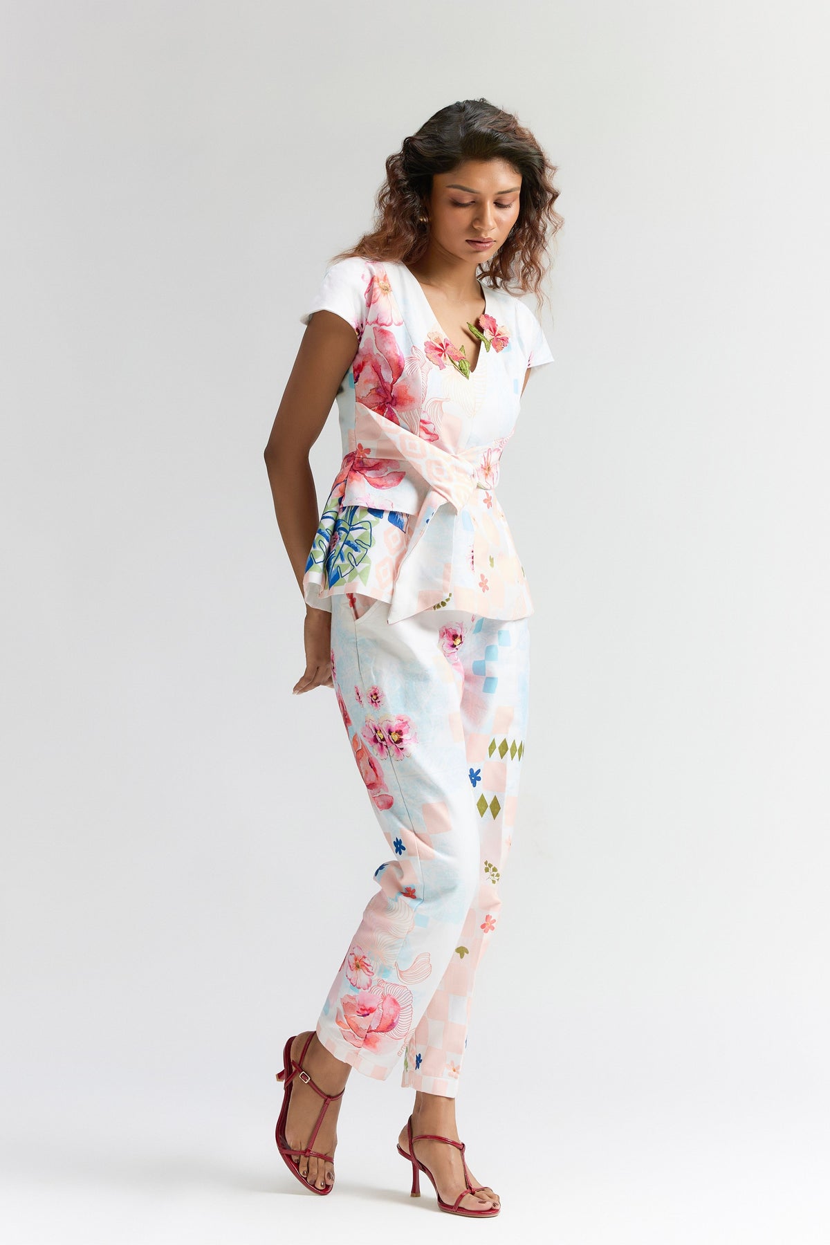 Multi Colour Printed Co-ord Set