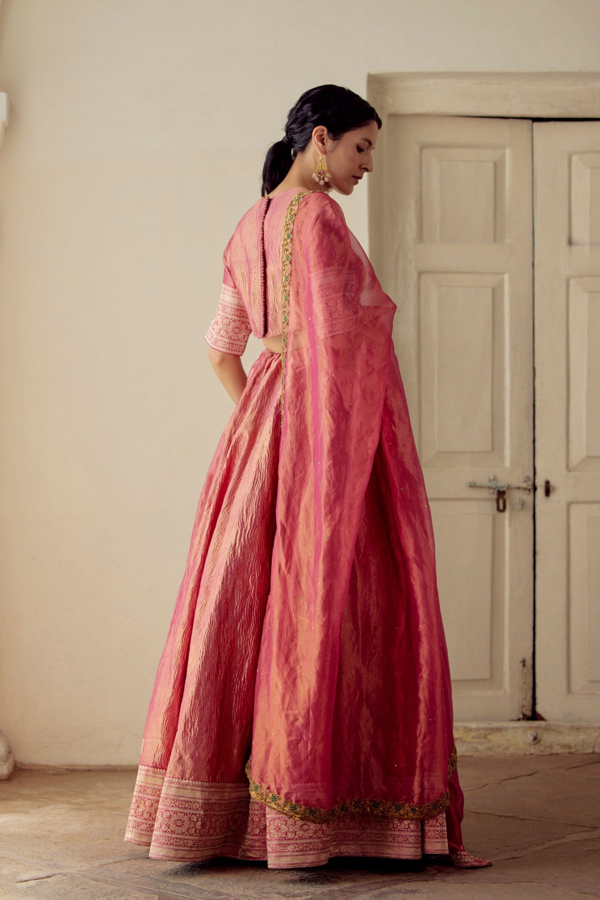Ramita Tissue Silk Lehenga Set