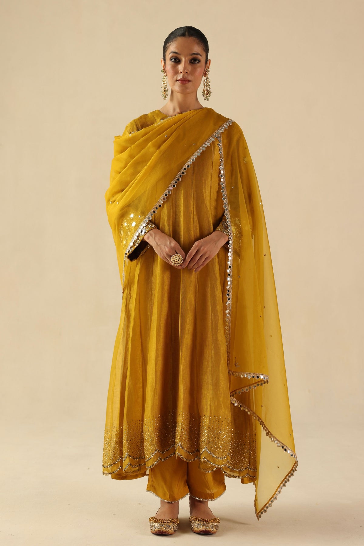 Yellow Afsana Kalidar