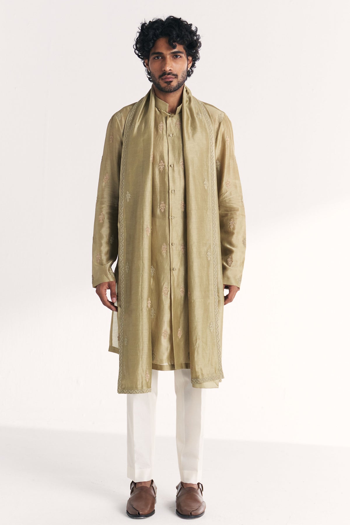 Barkat Green Kurta Set