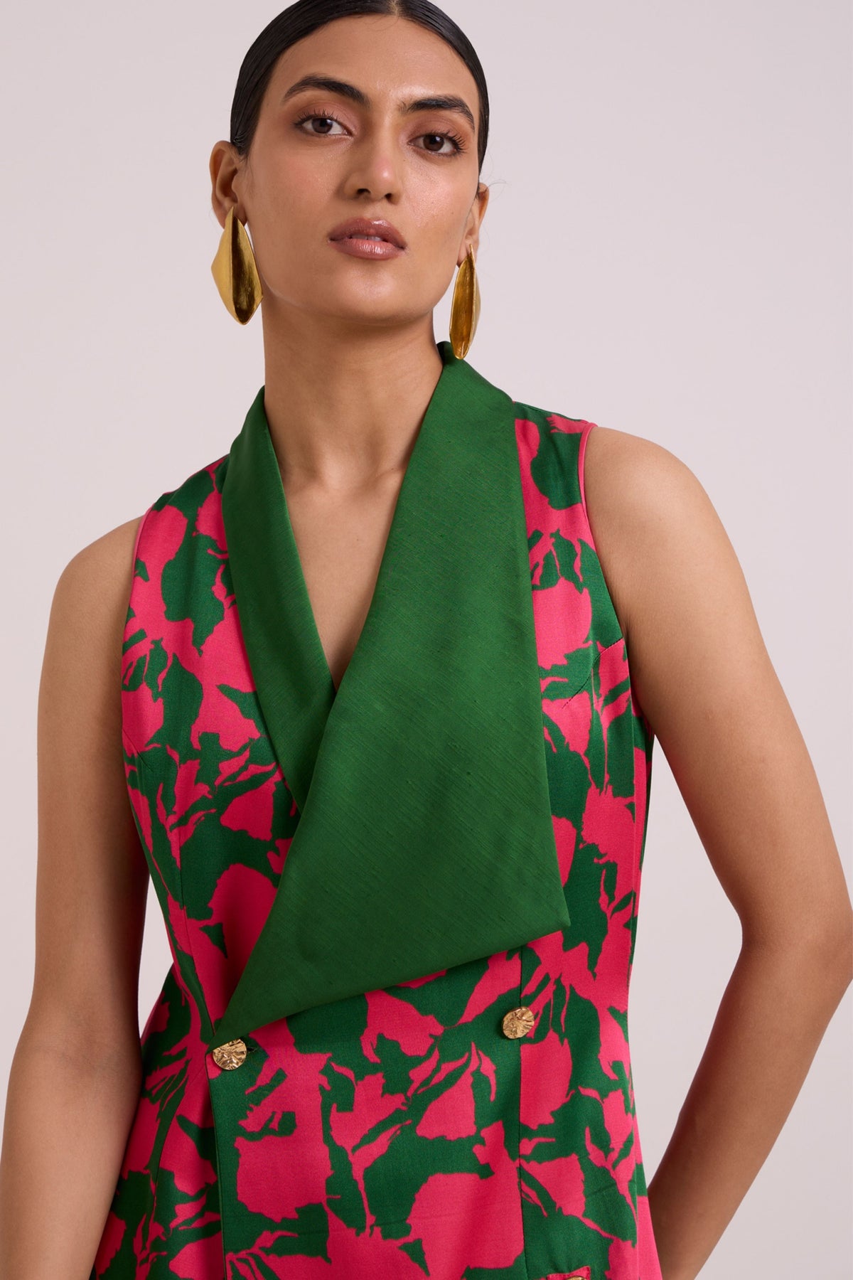 Taylor Overlap Long Blazer Dress