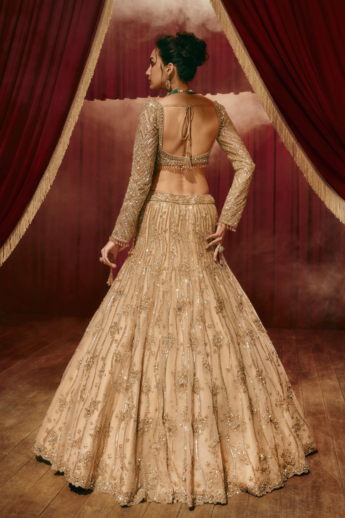 Ivy Gold Lehenga Set