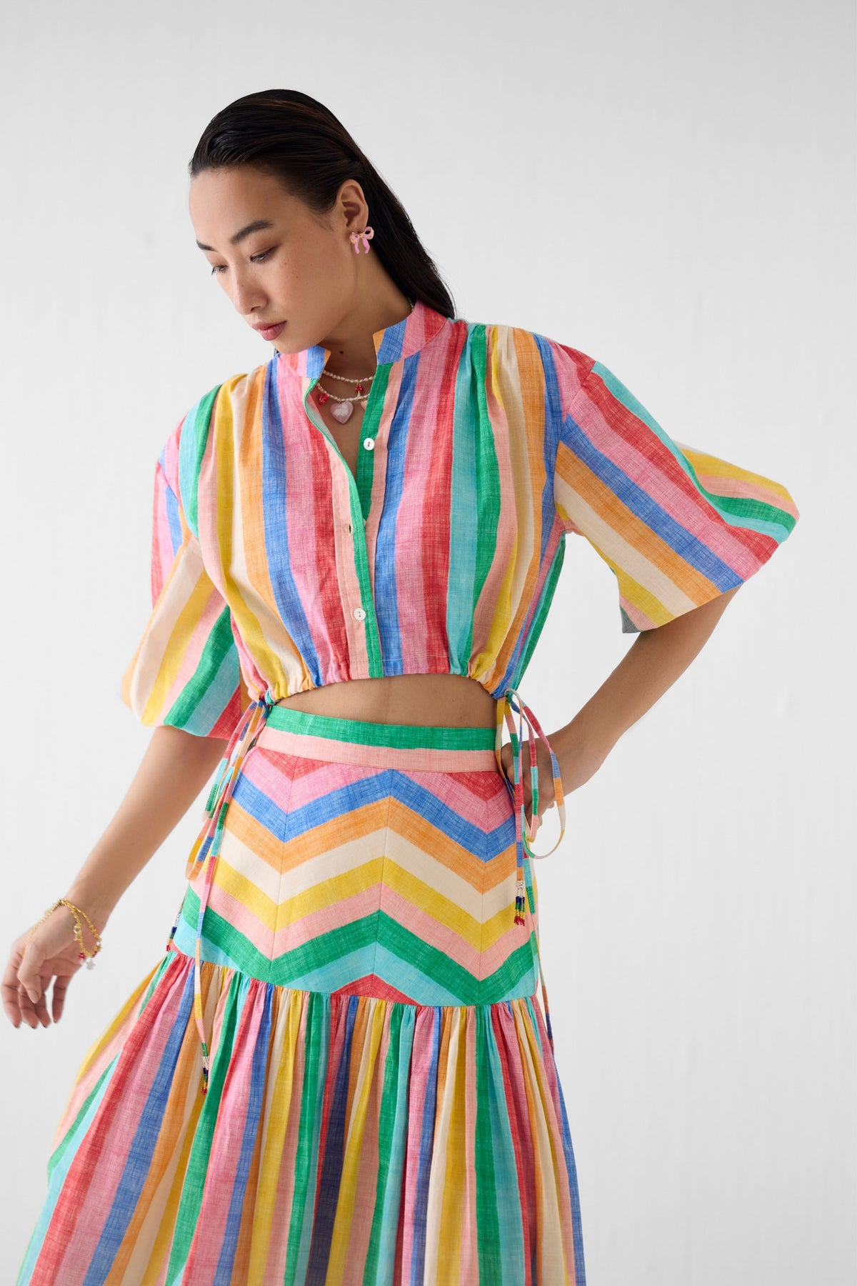 Leher Drawstring Co-ord Set