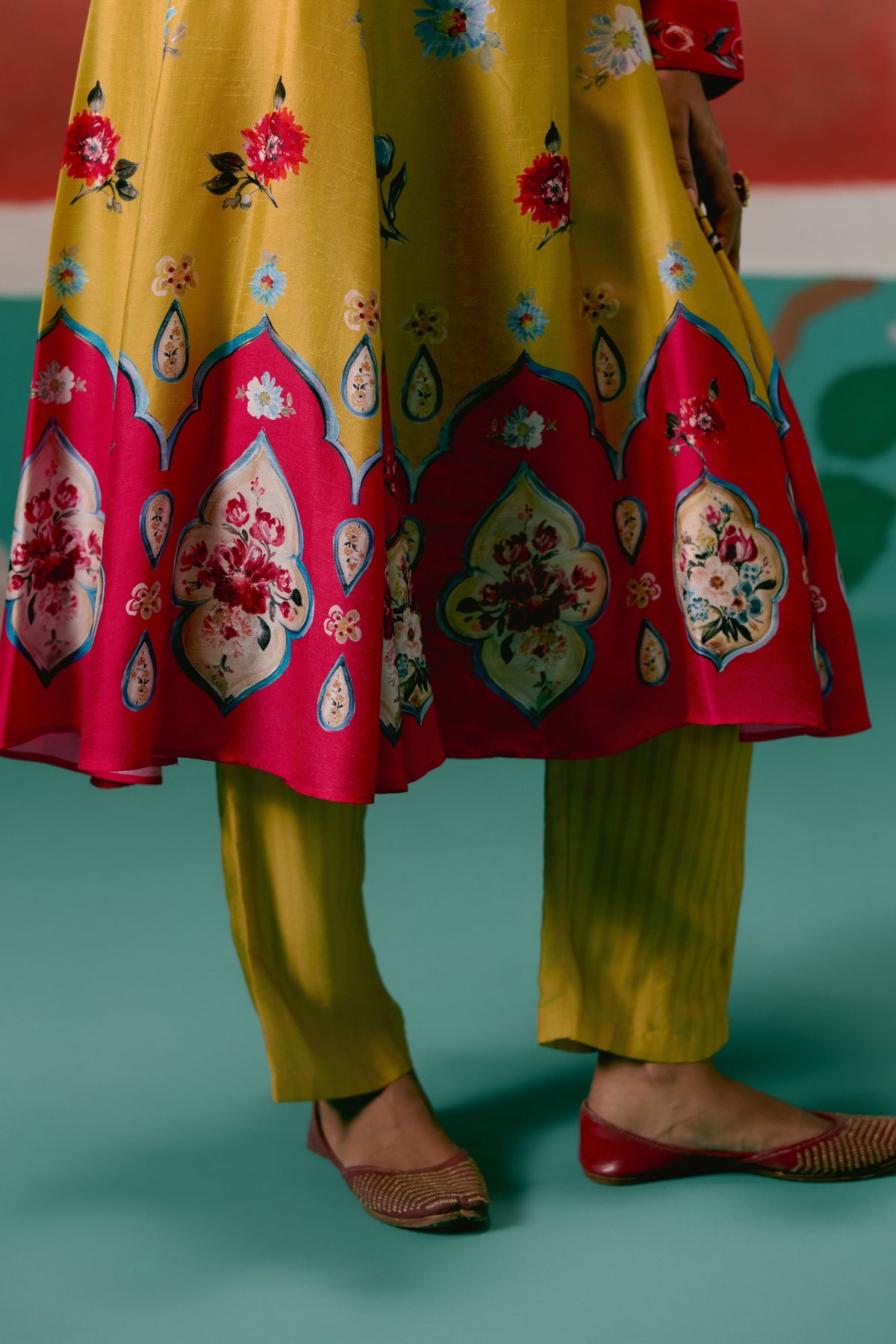 Floral Anarkali Set