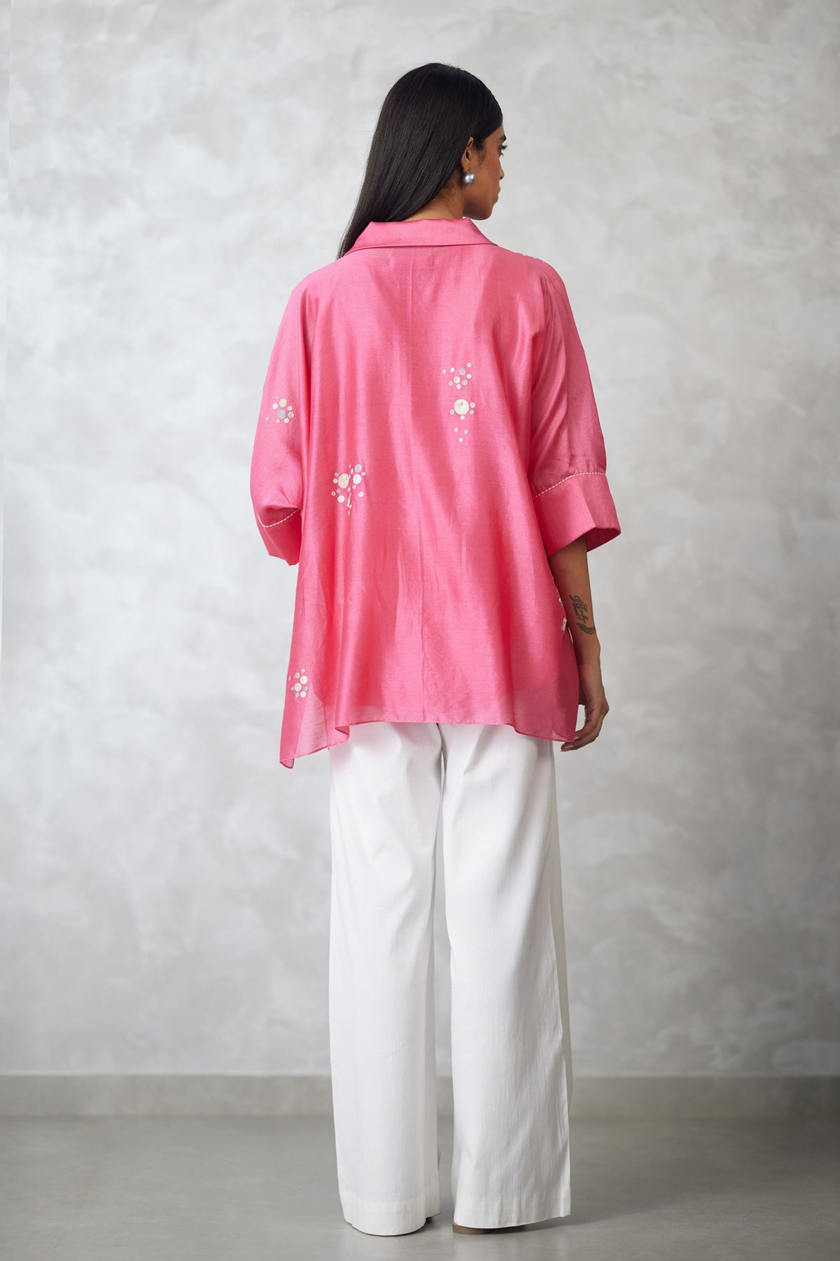 Coral Shirt With Slip