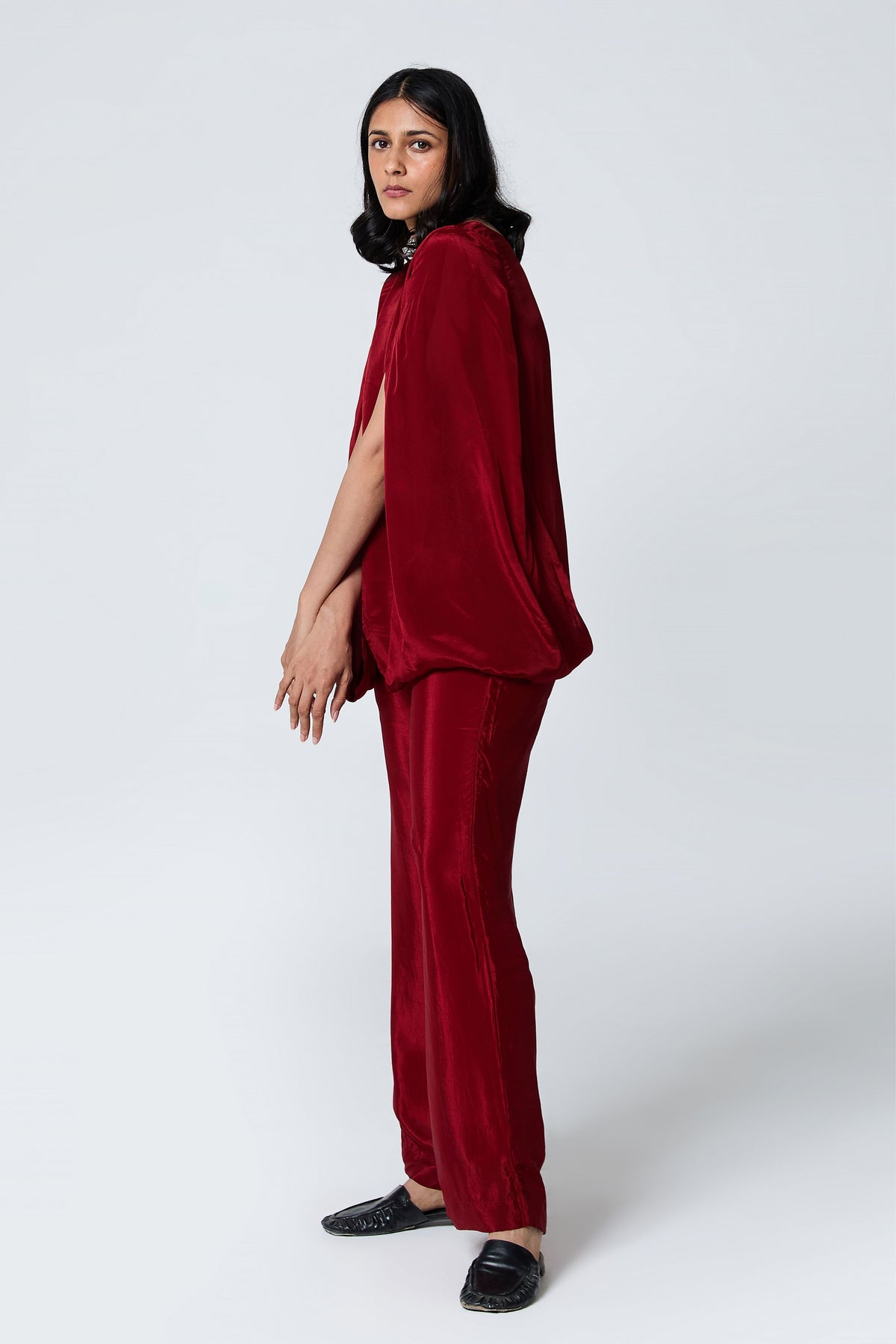 Cape-Style Sleeve Cowl Co-ord Set