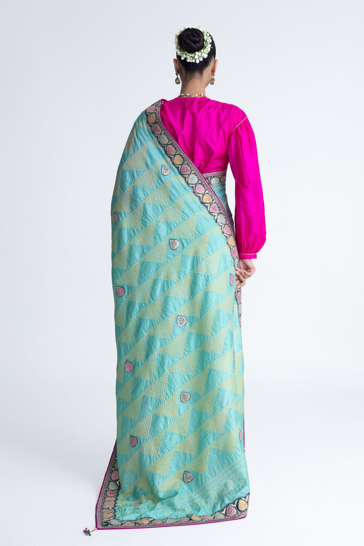 Mint Green Aari Saree