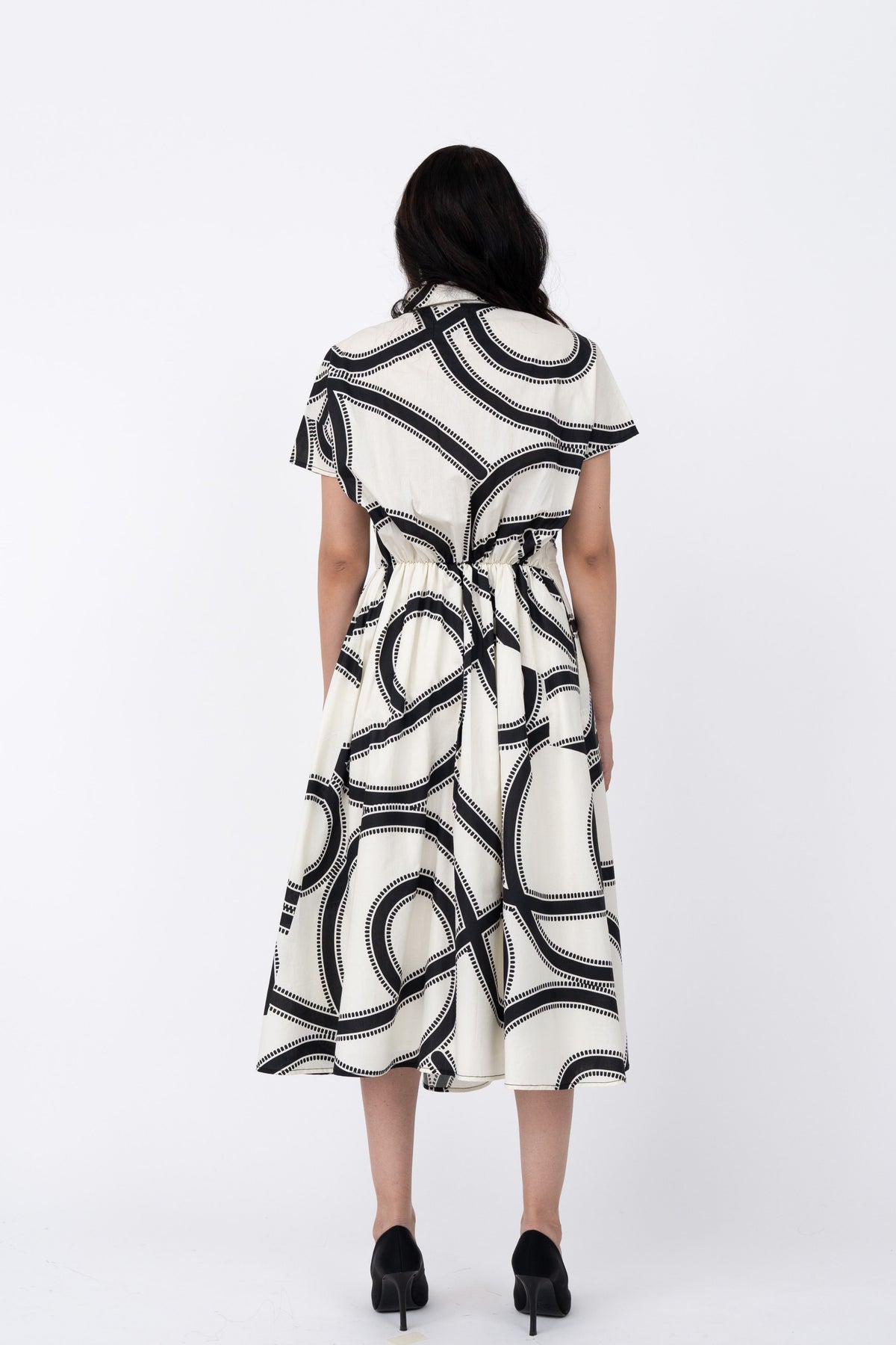 Swrill Print Wrap Dress