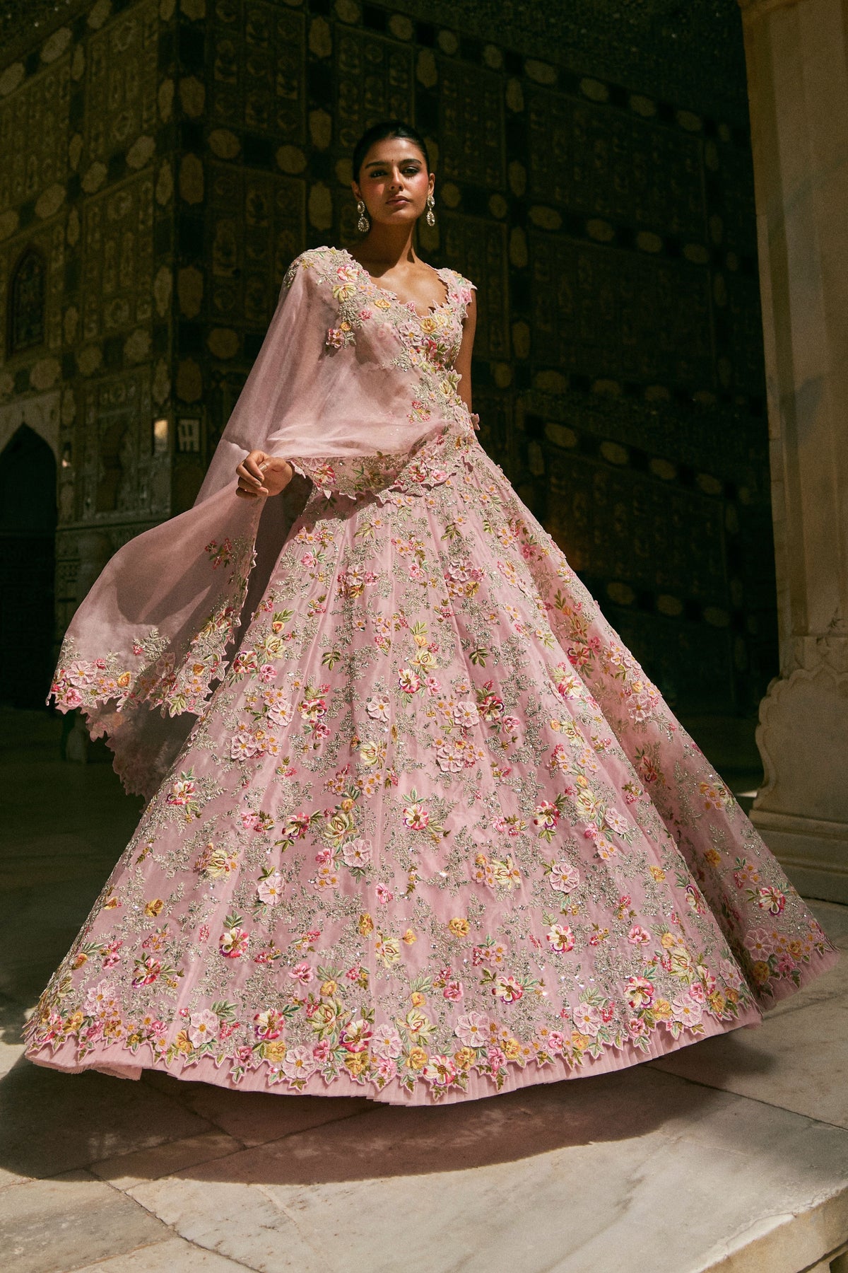 Pink Utsa Lehenga Set