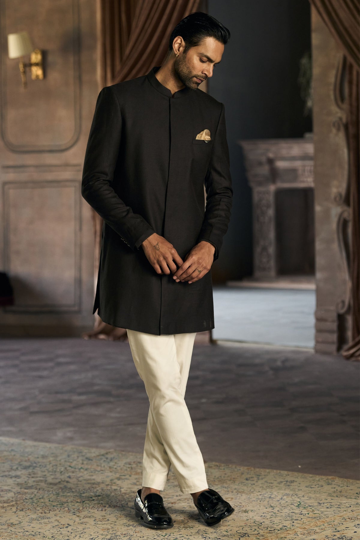Classic Matsya Achkan Set