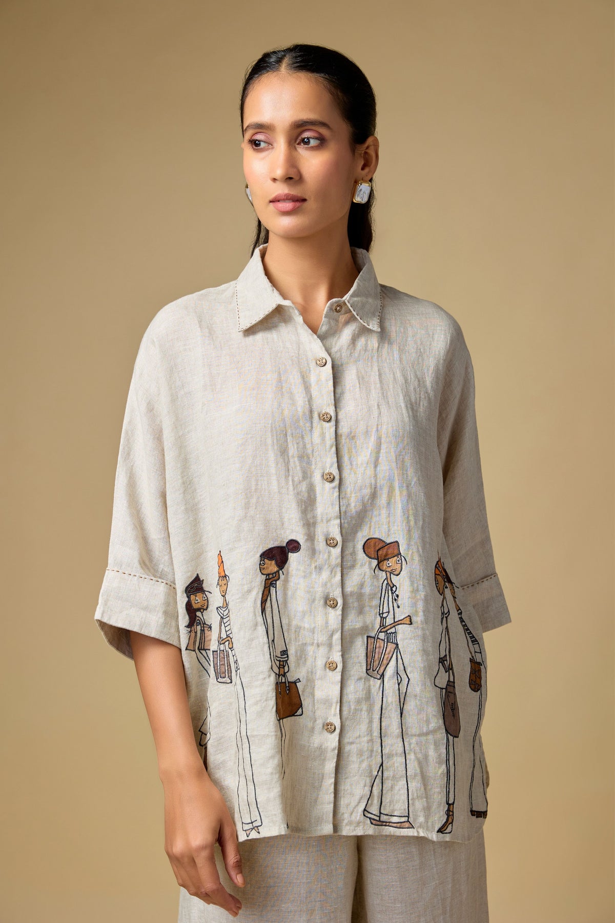 Linen Doodle Shirt