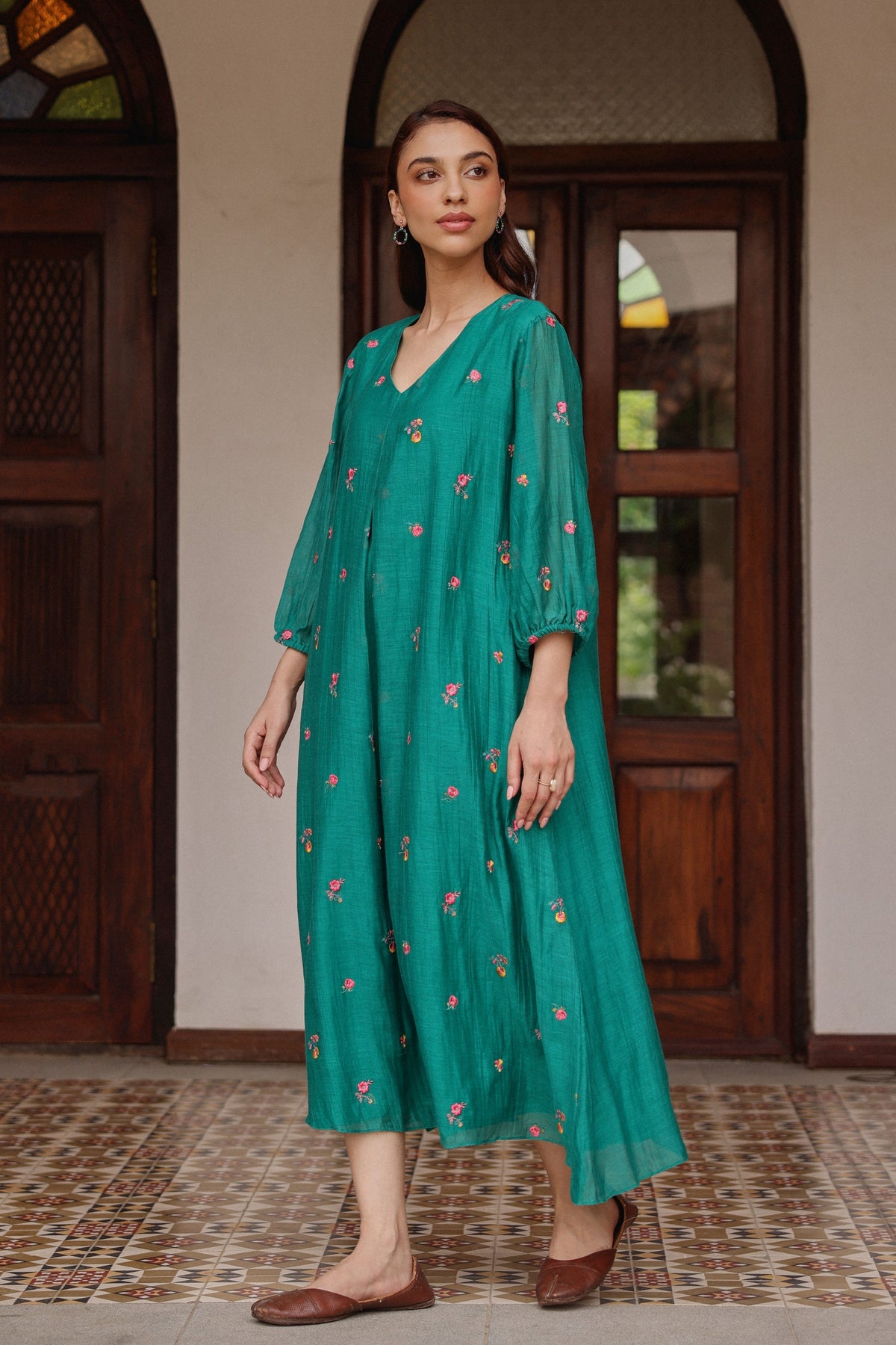 Teal Bloom Dress
