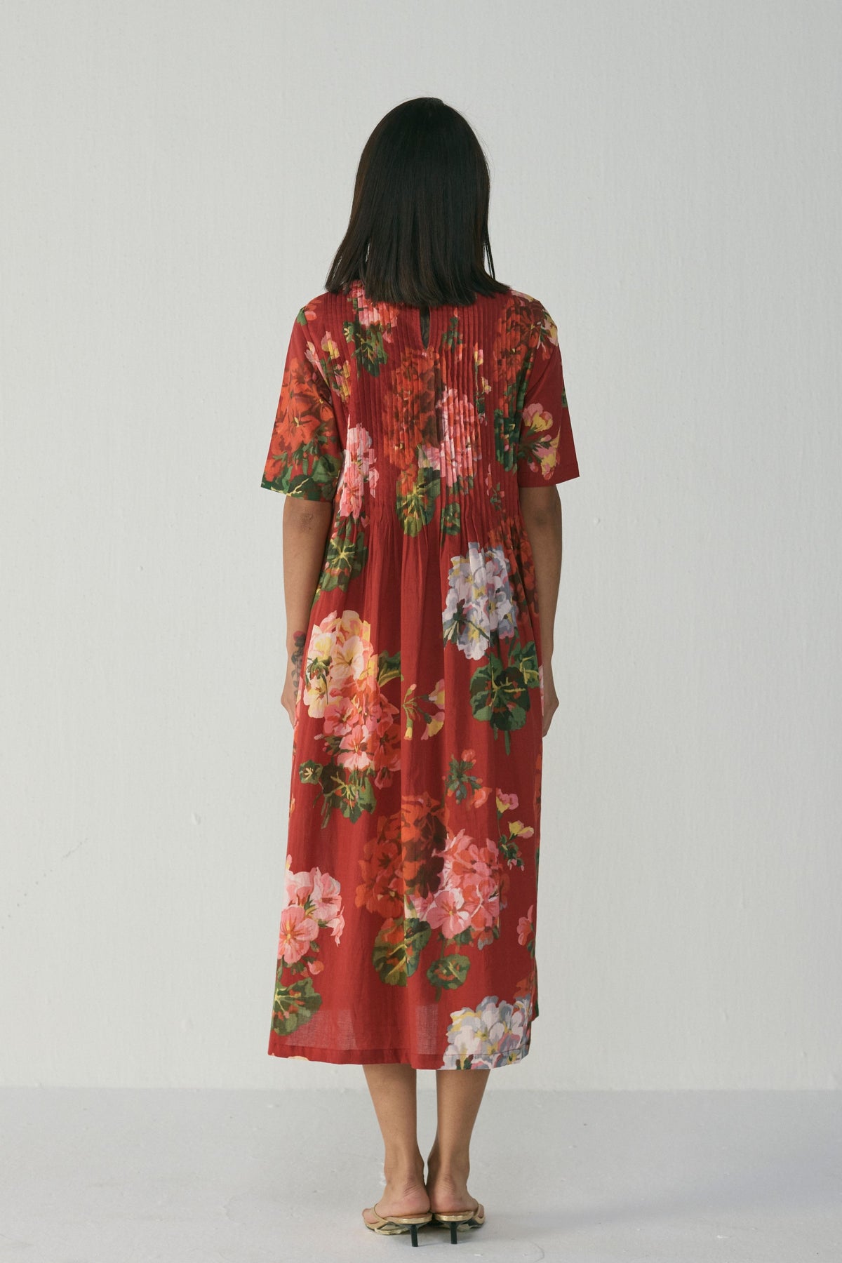 Jingle Pintucks Dress