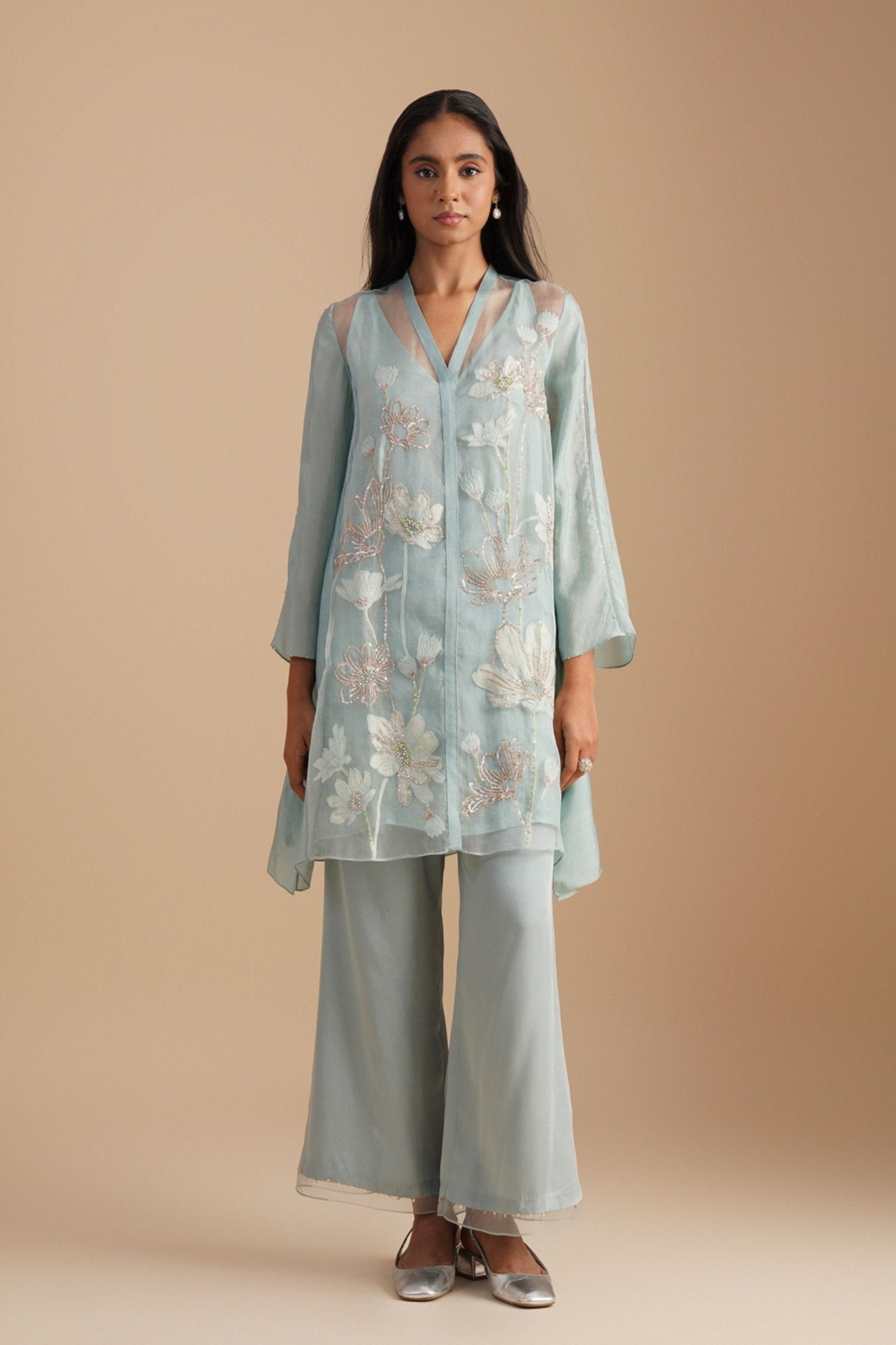 Powder Blue Co - ord Set - One Not Two - Elahe