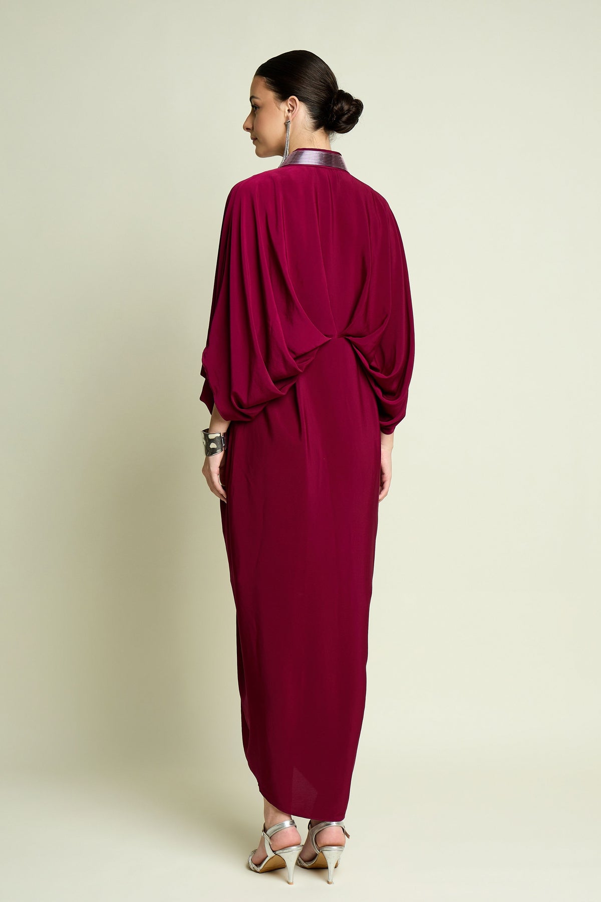 Ruby Metallic Kaftan