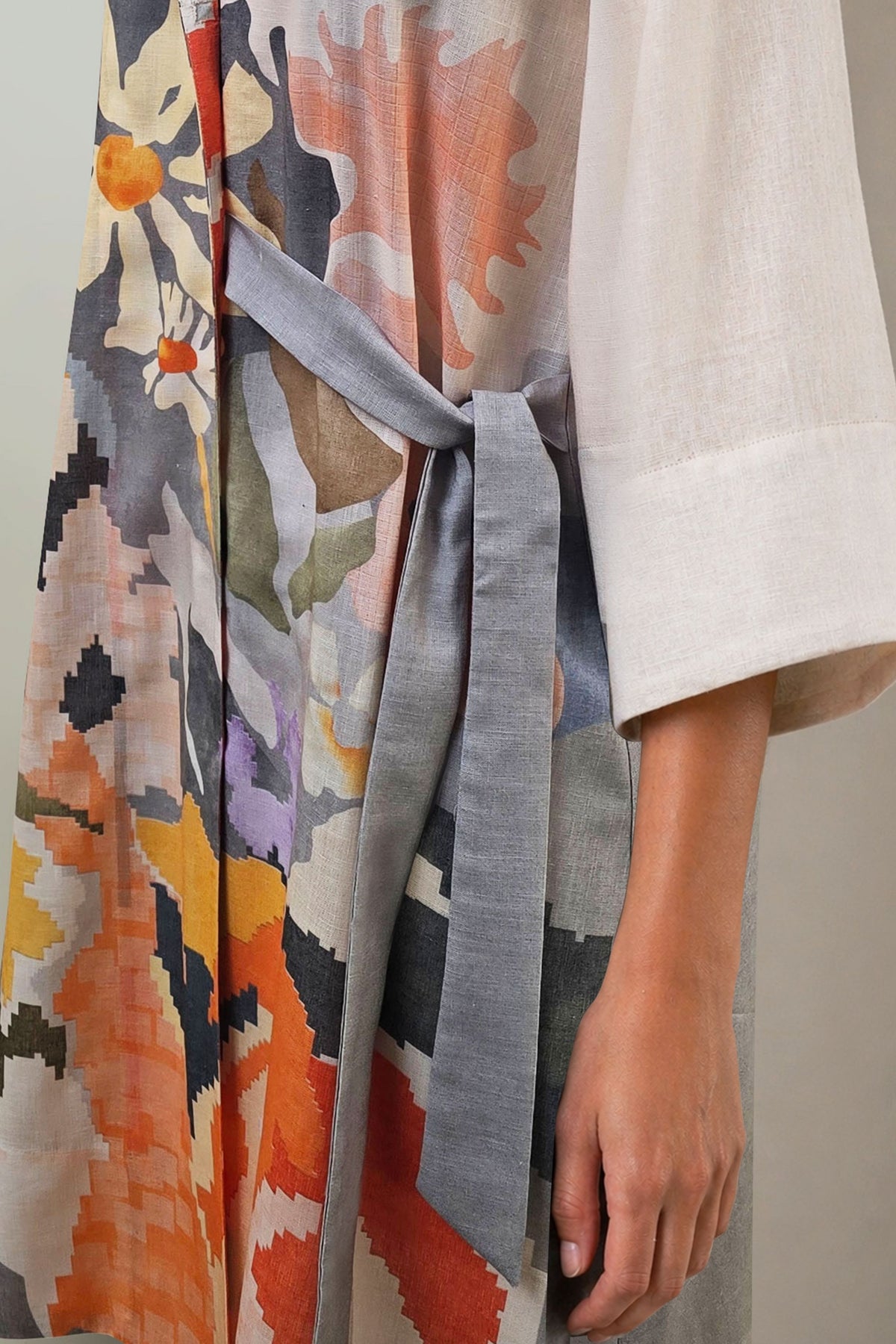 Ikat Wrap Dress