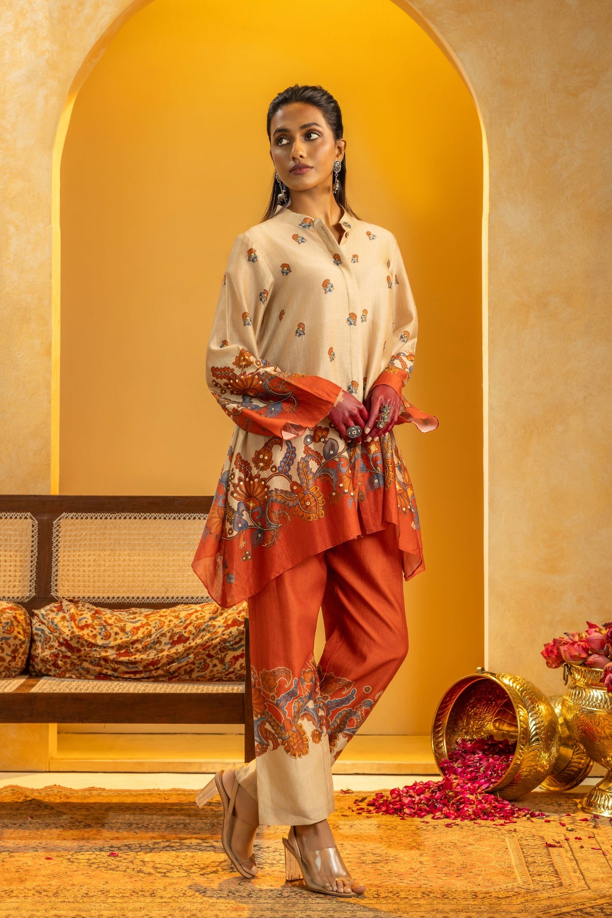 Beige Rangtara Kurta Set