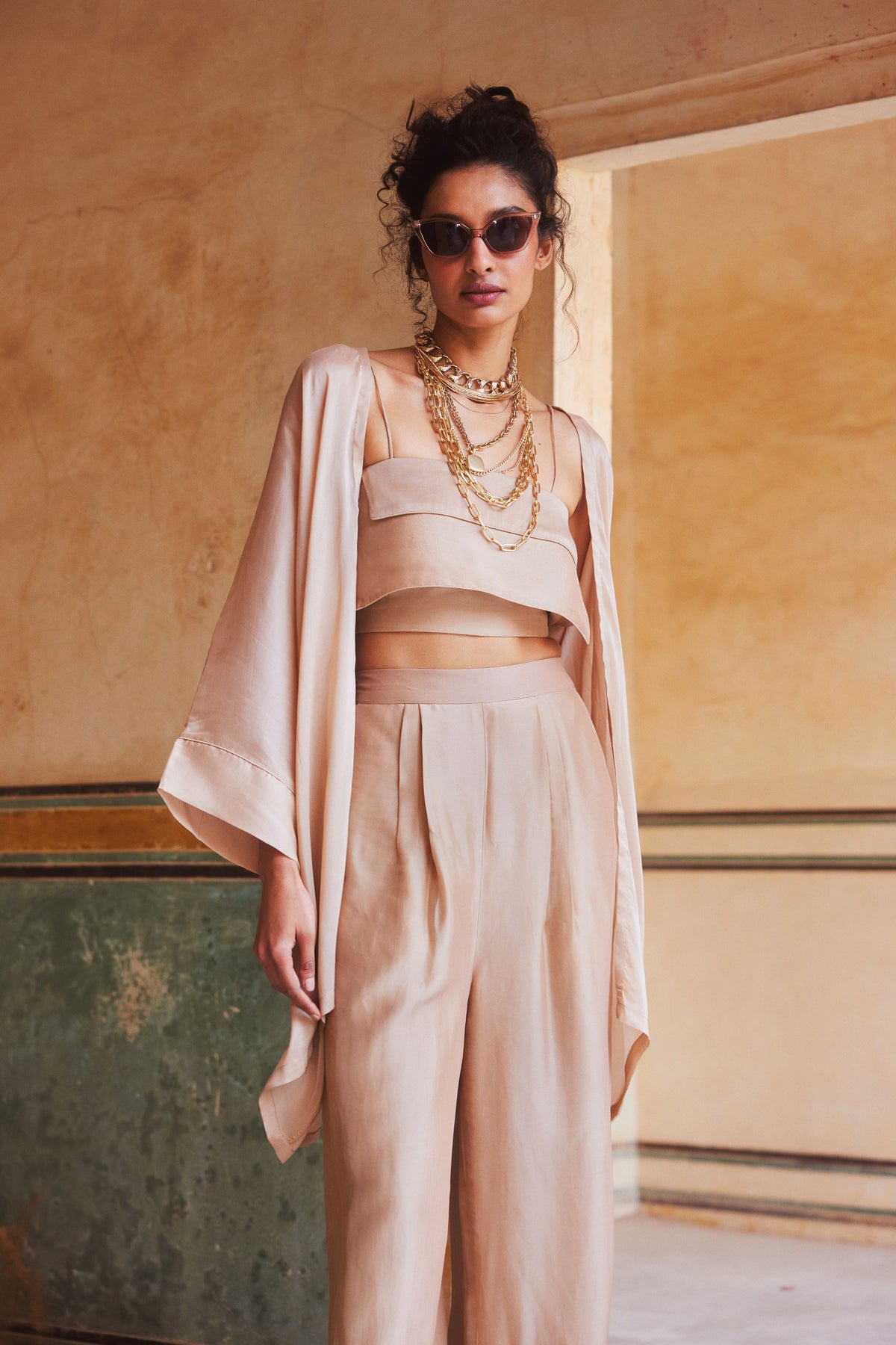 Shell Pink Jacket Set
