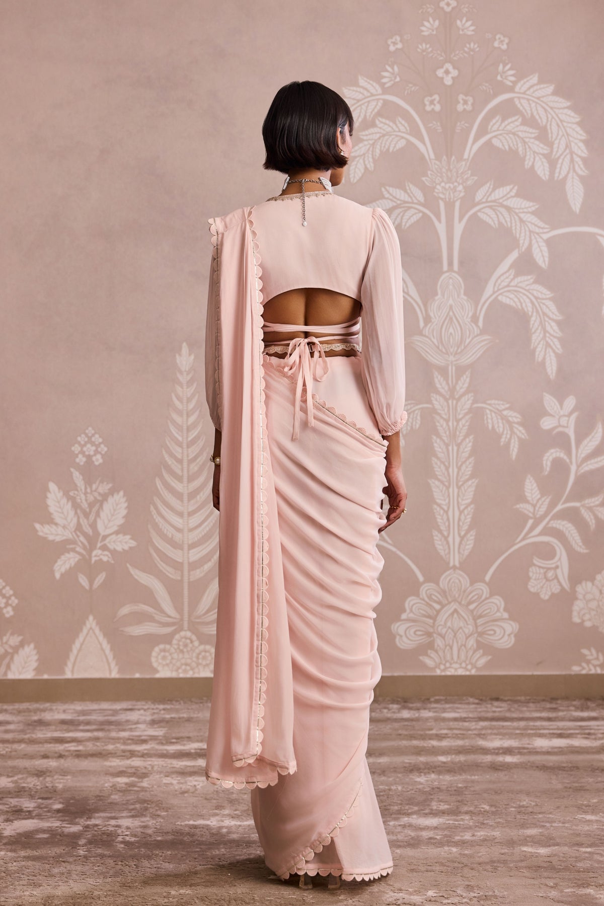 Pearl Saree Set