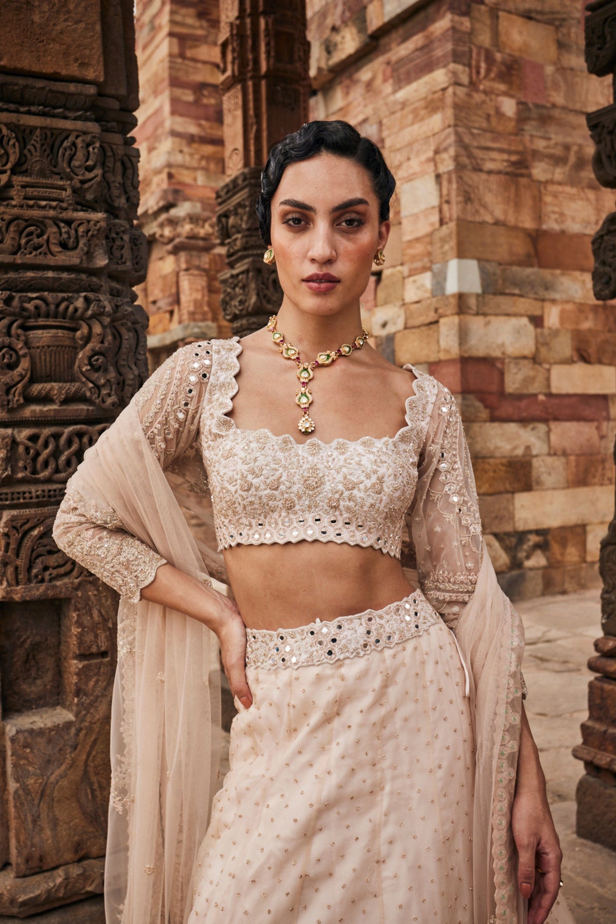 Chalky Lehenga Set
