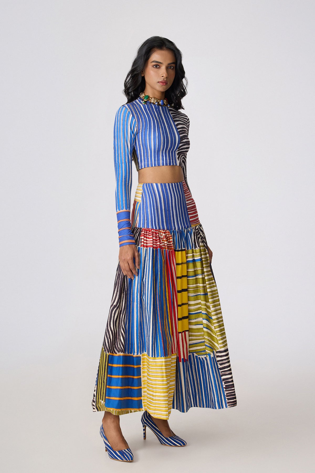 Zavi Blouse & Jasper Skirt Set