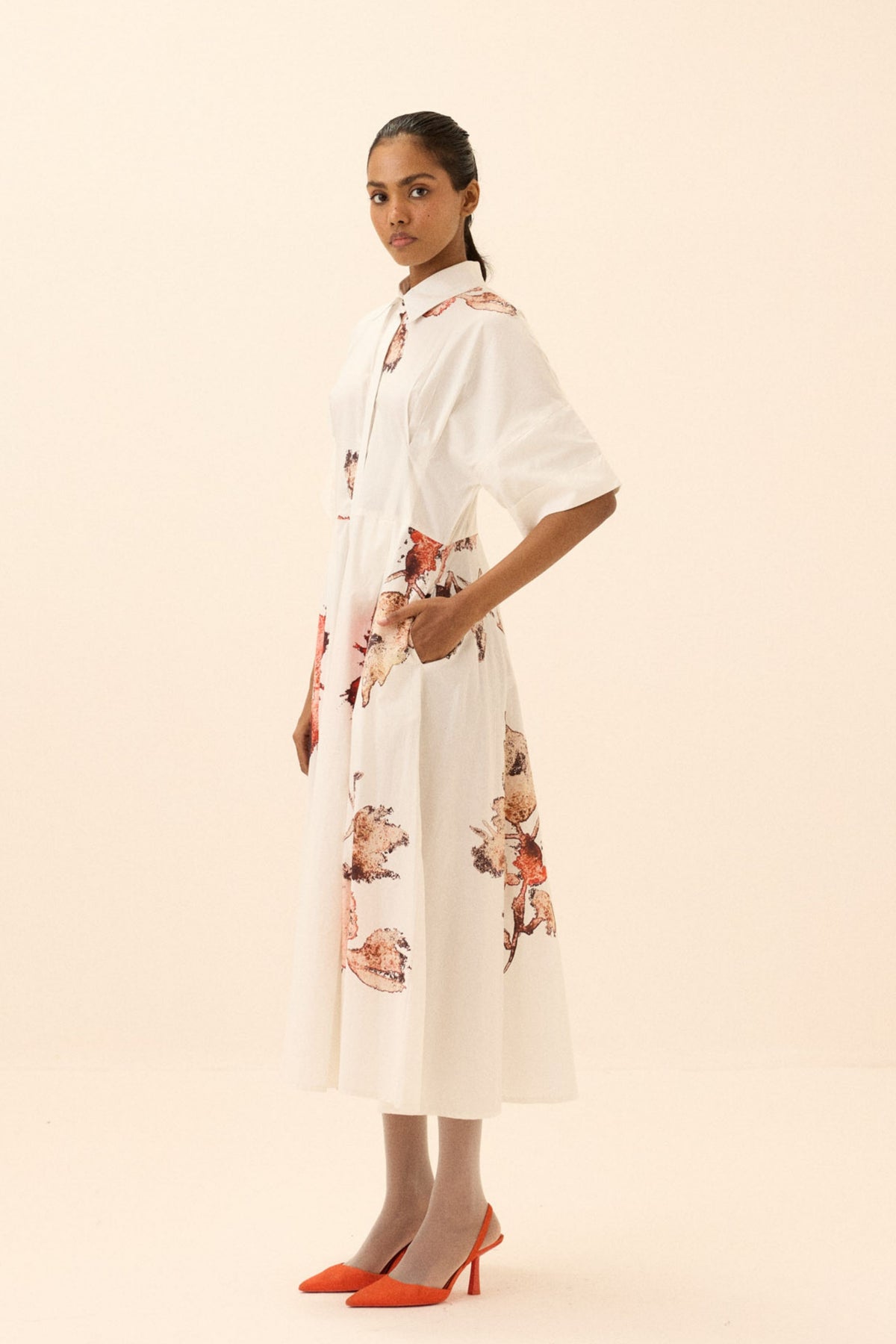 Caucasian Shirt Dress