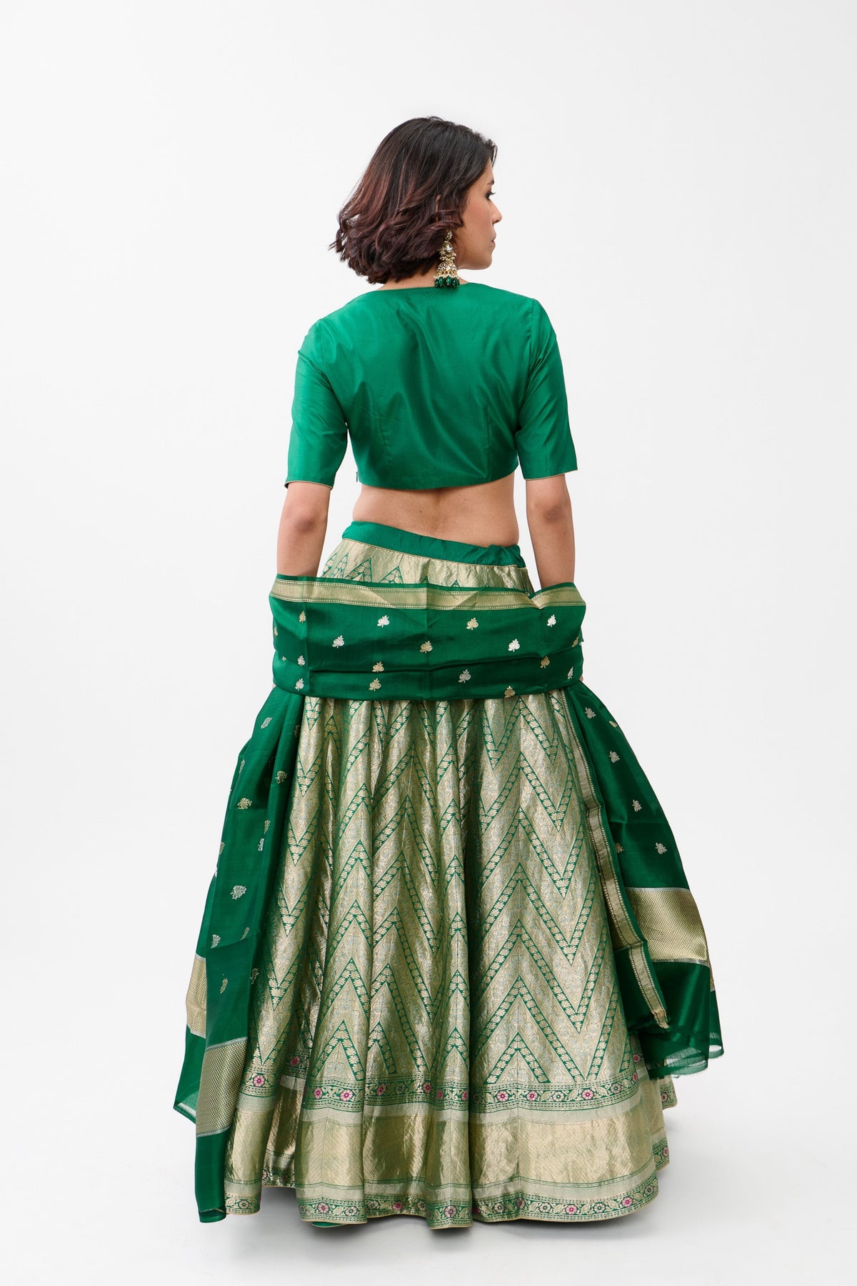 Green Aarwa Lehenga Set