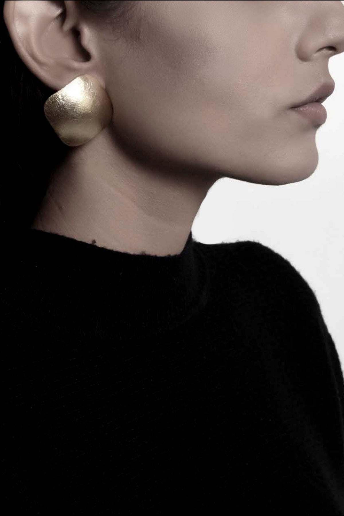 Square Duomo Golden Earrings