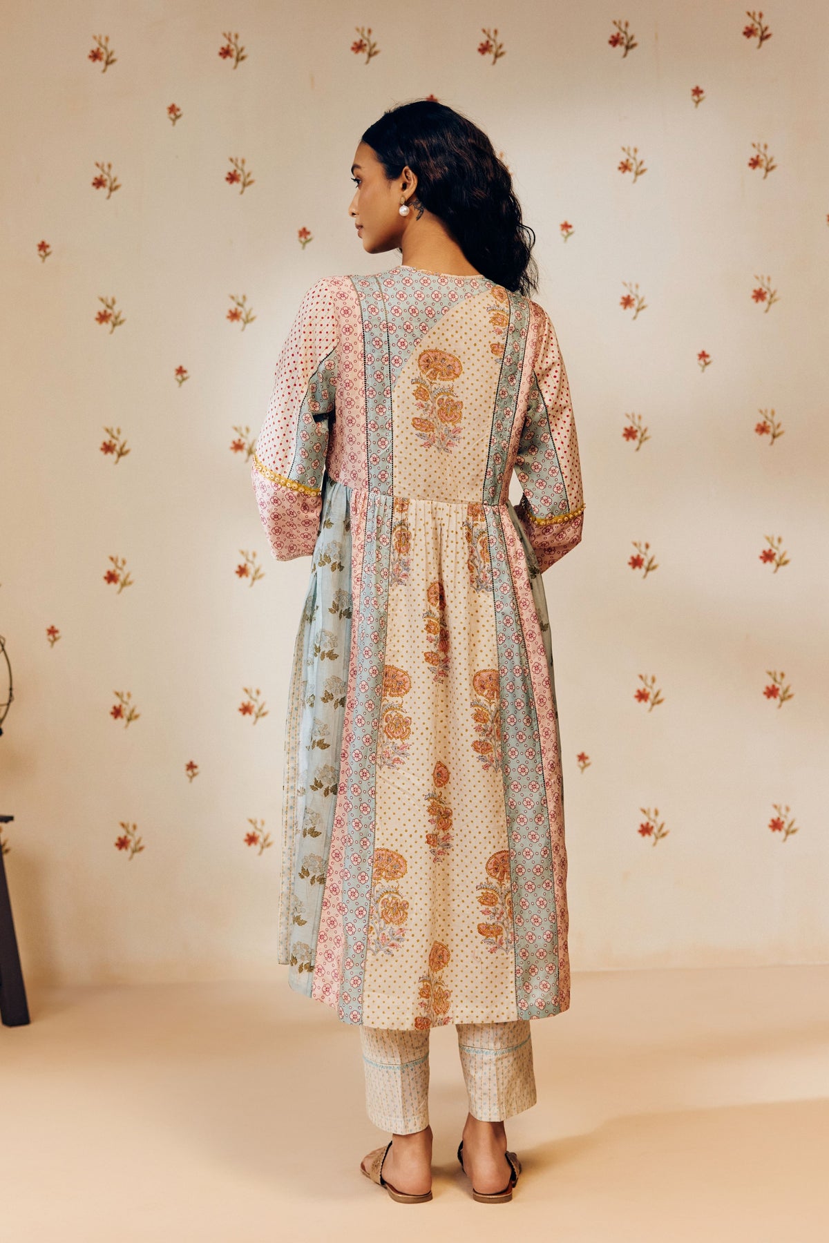 Marigold Print Kurta Set