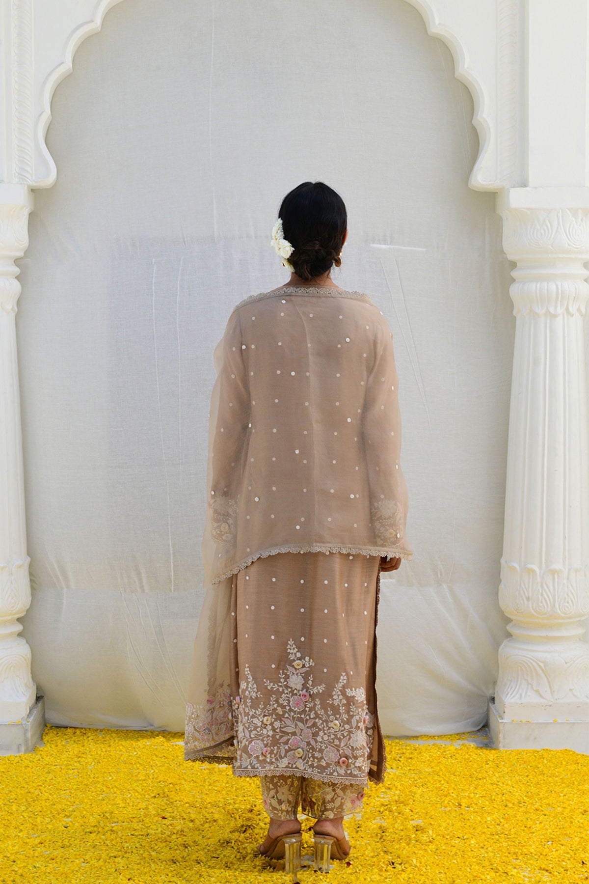 Ivory Heavy Long Kurta