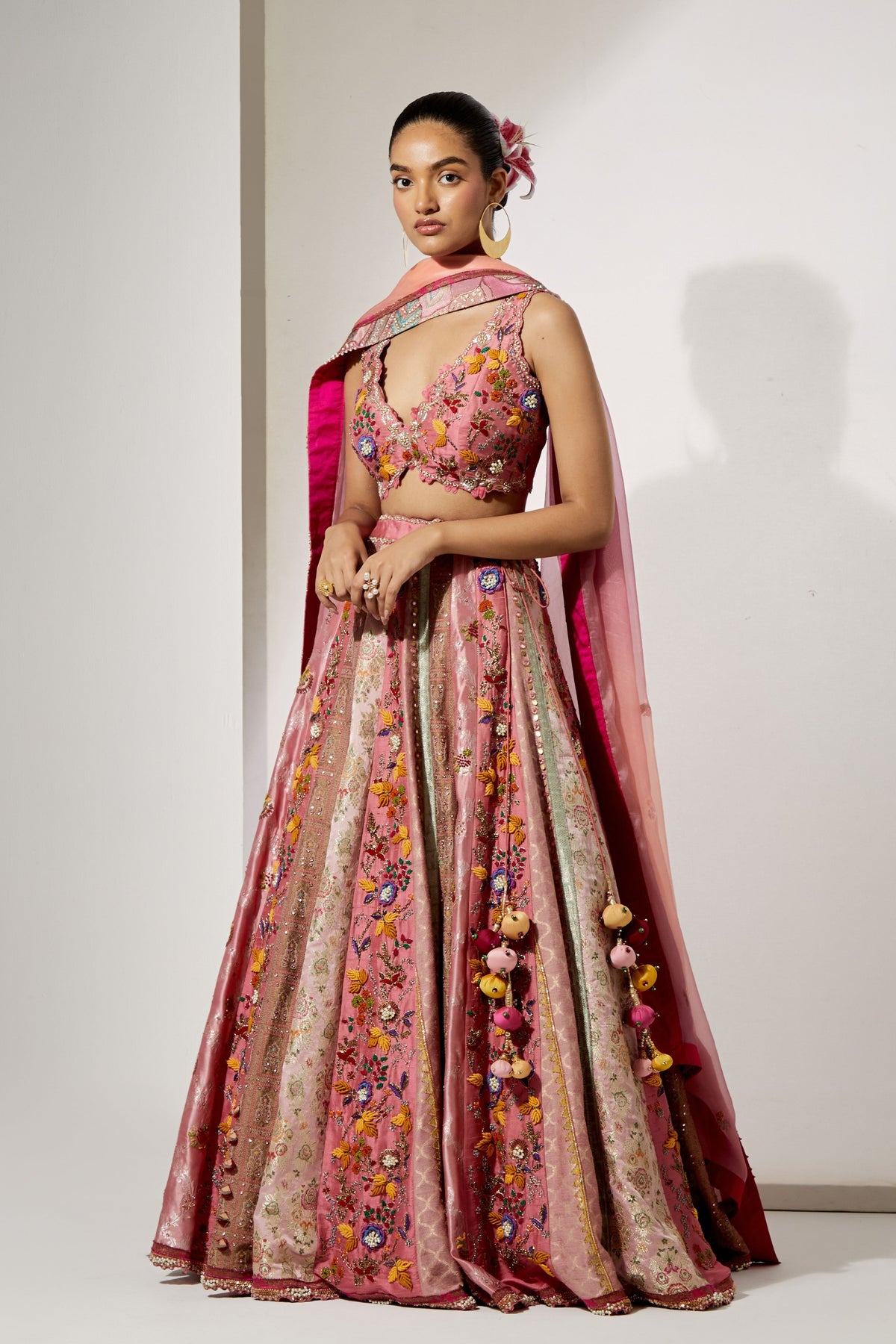 Rose Pink Lehenga Set