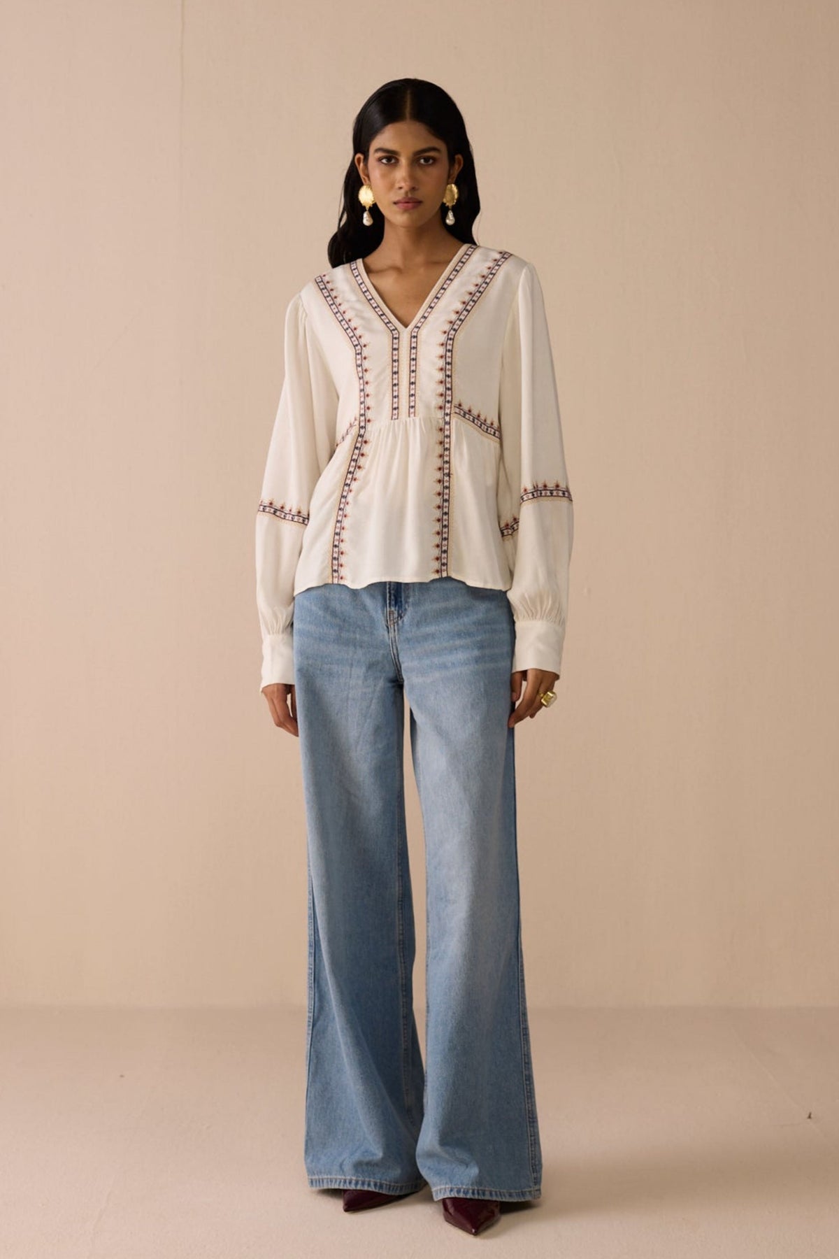 White Aria Top