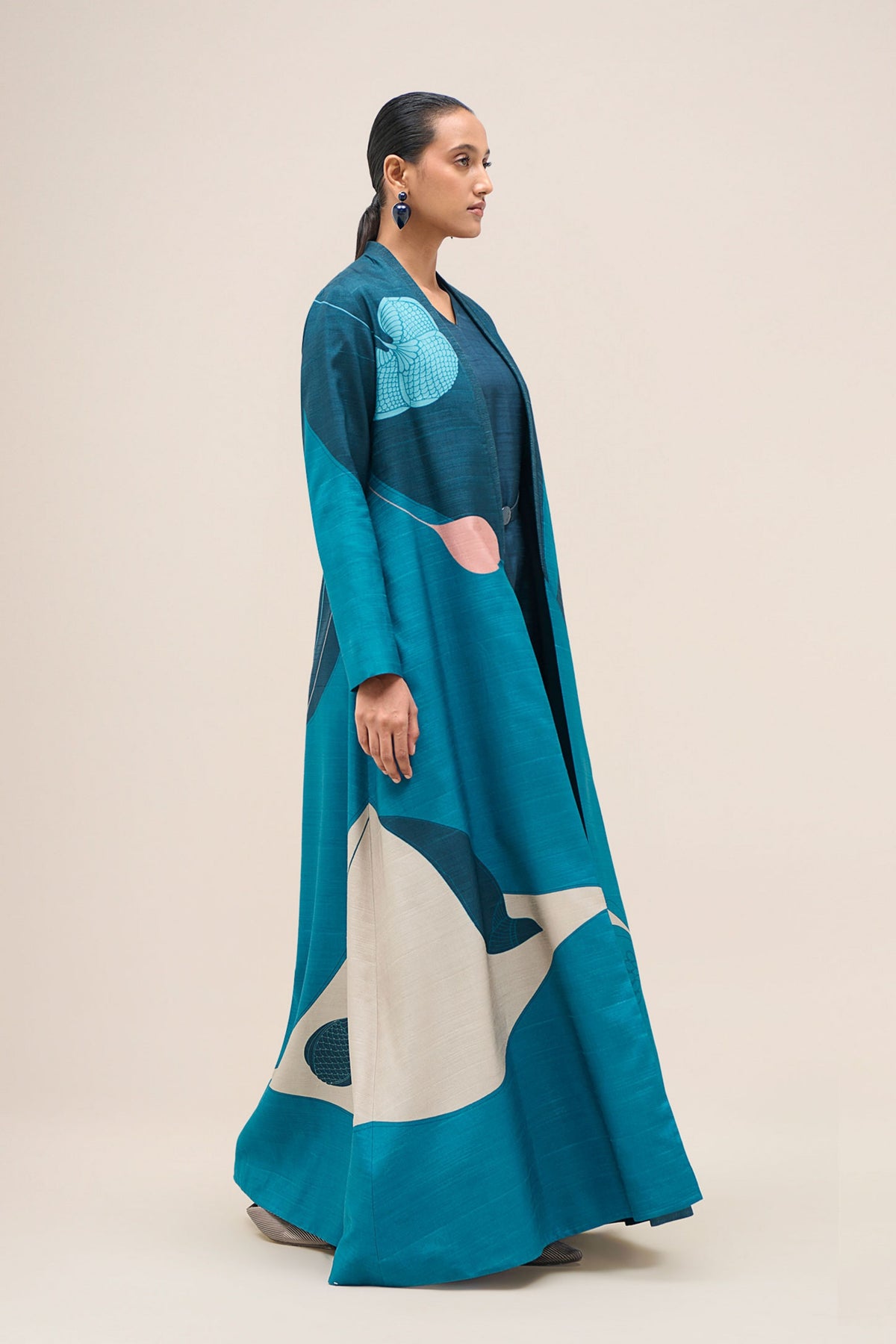 Naaz Blue Jacket Set
