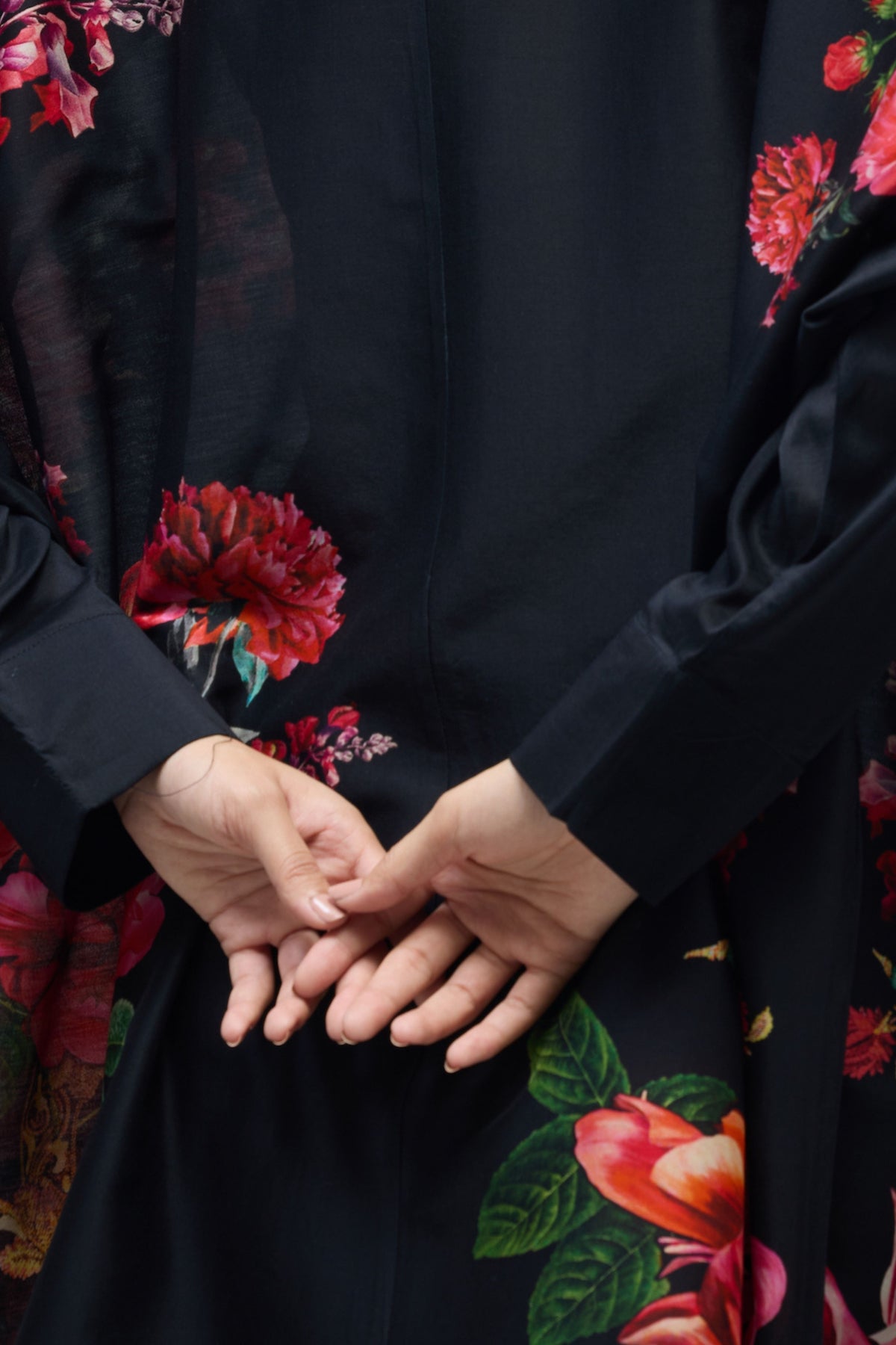 Floral Printed Chanderi Tunic