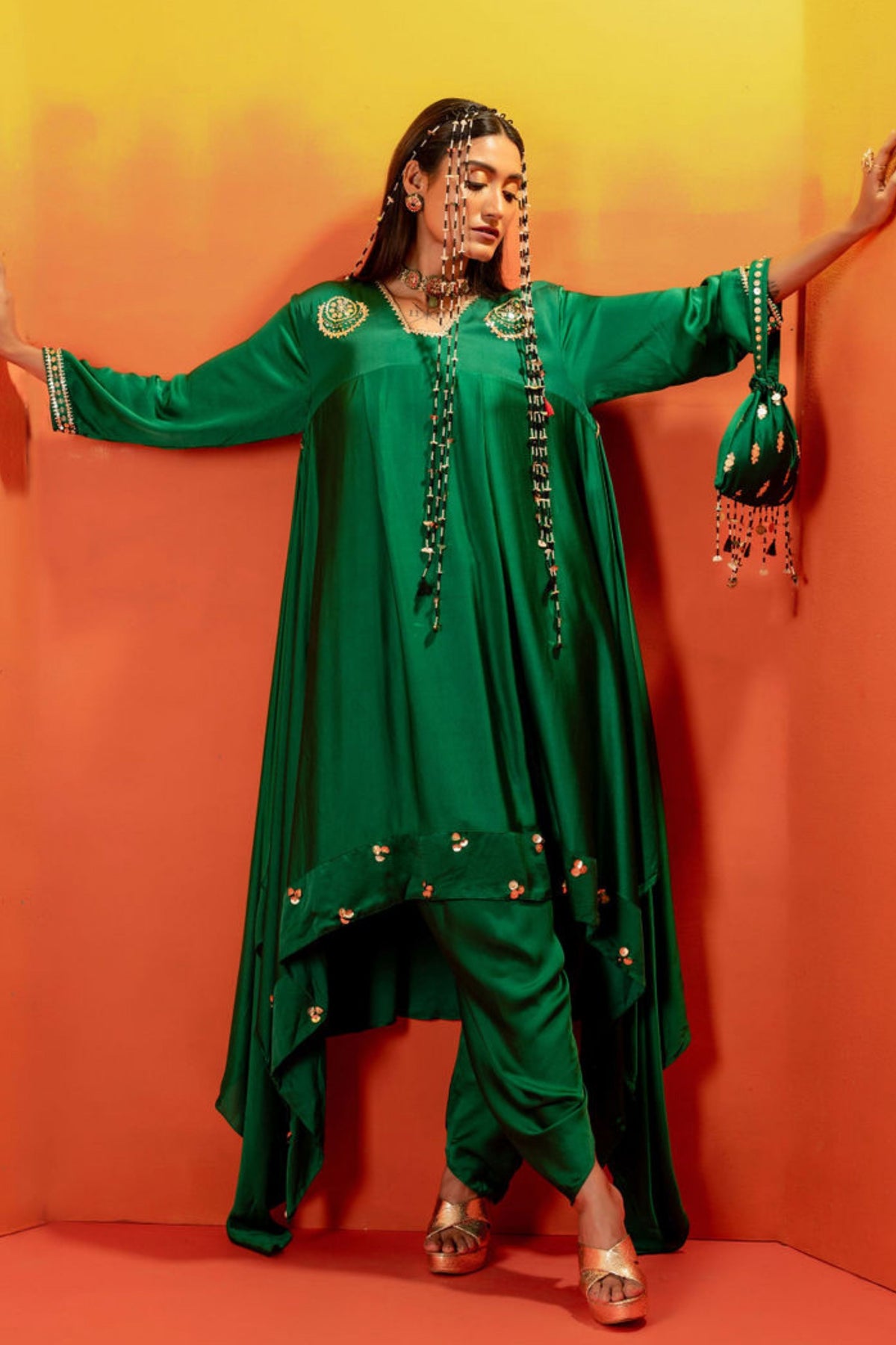 Vani Green Tunic
