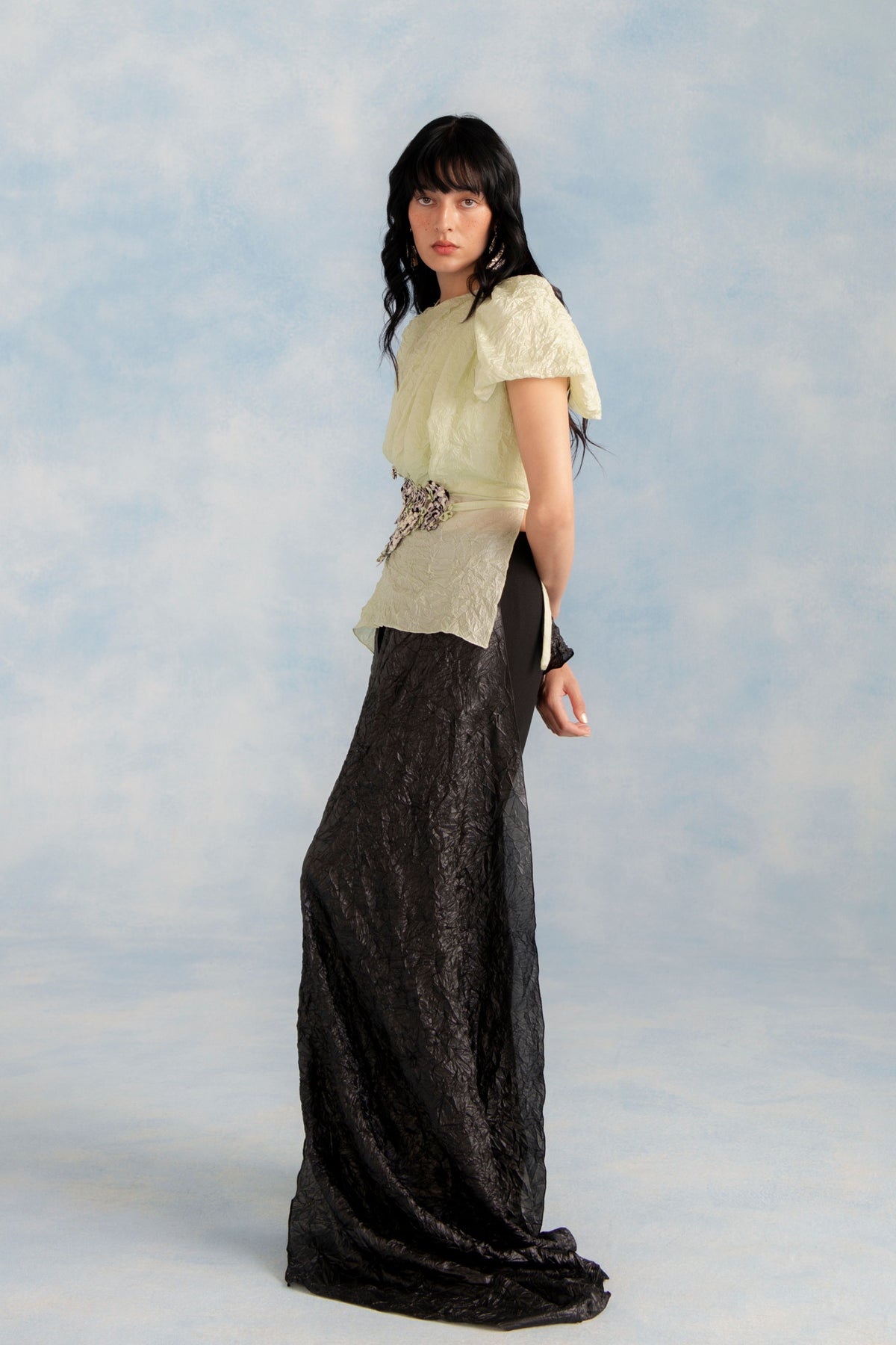 Crush Top with Drape Pants