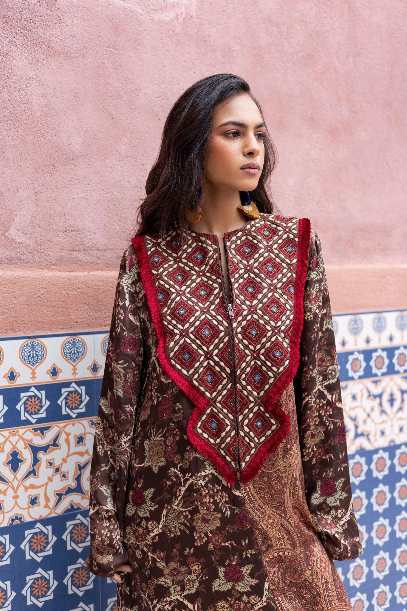 Chintz Paisley Kaftan - Pinnacle by Shruti Sancheti - Elahe
