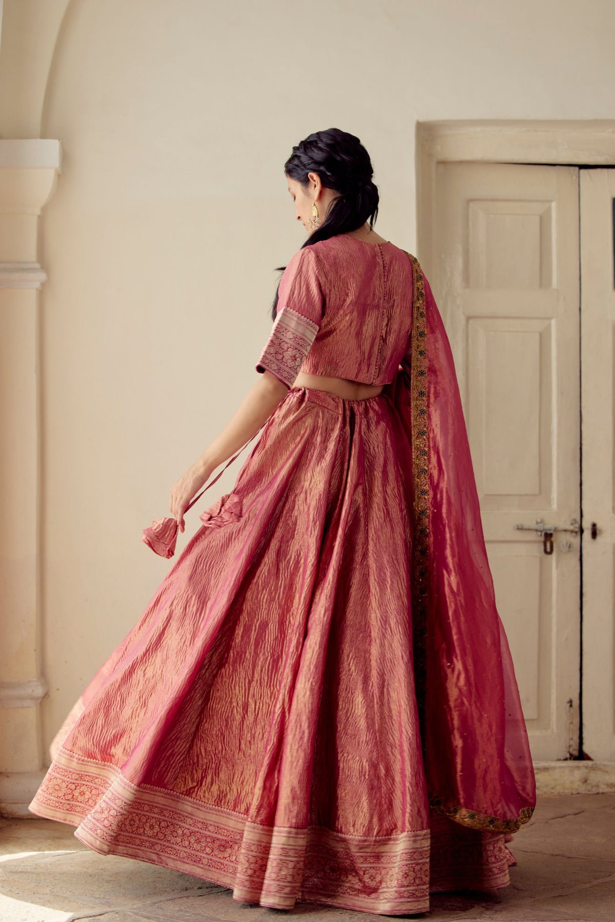 Ramita Tissue Silk Lehenga Set